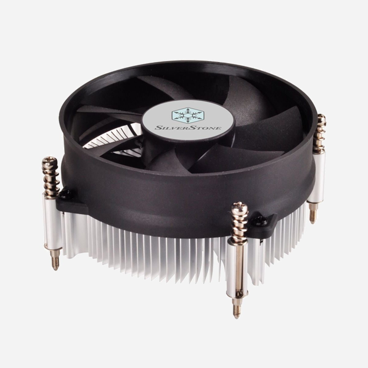 Silverstone NT09-115X Refroidisseur CPU 92mm Aluminium Noir, Socket LGA1150, 550-2500RPM, 10.34-47CFM, 18.5-32dB, TDP 65W, 96x96x45mm - Silverstone NT09-115X. Type: Refroidisseur, Diamètre du ventilateur: 9,2 cm, Vitesse de rotation (min): 550 tr/min, Vitesse de rotation (max): 2500 tr/min, Pression d'air minimum: 0,136 mmH2O, Pression d'air maximale: 2,8 mmH2O. Largeur: 96 mm, Profondeur: 96 mm, Hauteur: 45 mm. Couleur du produit: Aluminium, Noir