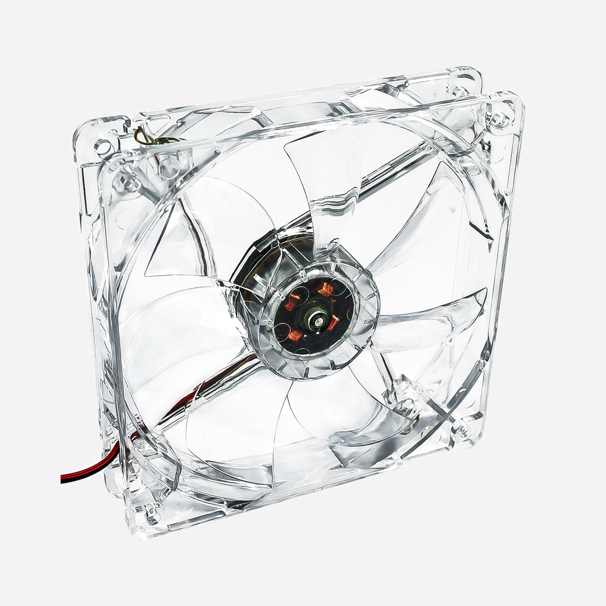 Akyga AW-12A-BR Ventilateur Boîtier PC 120mm Transparent, 1000 RPM, 20 dBA, 66 CFM, LED Rouge, MTBF 30000h, ABS, 120x120x25mm - Akyga AW-12A-BR. Type: Ventilateur, Diamètre du ventilateur: 12 cm, Vitesse de rotation (max): 1000 tr/min. Largeur: 120 mm, Profondeur: 120 mm, Hauteur: 25 mm. Couleur du produit: Transparent