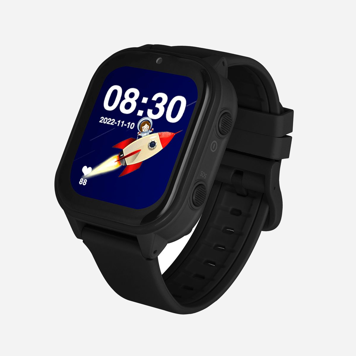 Garett Electronics Kids Sun Ultra 4G : Smartwatch enfant IPS 1.85" 240x280 tactile, 1Go RAM, 8Go Flash, 4G LTE, GPS, Android 8.1, Batterie 900mAh - Garett Electronics Kids Sun Ultra 4G. Taille de l'écran: 4,7 cm (1.85"), Technologie d'affichage: IPS, Résolution de l'écran: 240 x 280 pixels, Écran tactile. Capacité de la RAM: 1000 Mo, Memoire flash: 8 Go. Wifi. GPS (satellite). Capacité de la batterie: 900 mAh. Poids: 58 g. Couleur du bracelet: Noir. Système d'exploitation installé: Android 8.1