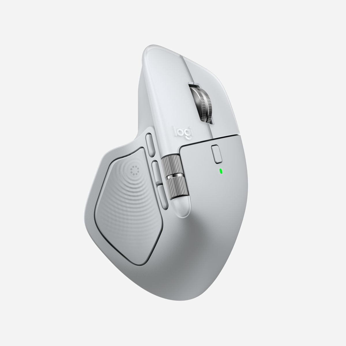 Logitech MX Master 4 for Mac - Souris Laser Bluetooth 5.1 8000 DPI, 8 Boutons Programmables, Batterie 650mAh, Ergonomie Droitier, Argent/Blanc - Logitech MX Master 4 for Mac. Format: Droitier. Technologie de détecteur de mouvement: Laser, Interface de l'appareil: Bluetooth, Résolution en mouvement: 8000 DPI, Type de boutons: Boutons poussoirs, Quantité de boutons programmables: 8, Type Scroll: Roue. Source d'alimentation: Piles. Couleur du produit: Argent, Blanc