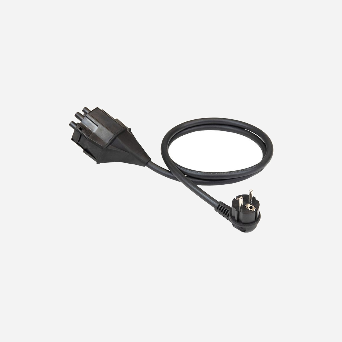 NRGkick 20001005 Câble d'Alimentation Noir - Connecteur Type E+F Mâle à Smart Attachment Droit 90° - Intensité Max 13A - NRGkick 20001005. Connecteur 1: Prise d'alimentation type E+F, Connecteur 2: Smart attachment