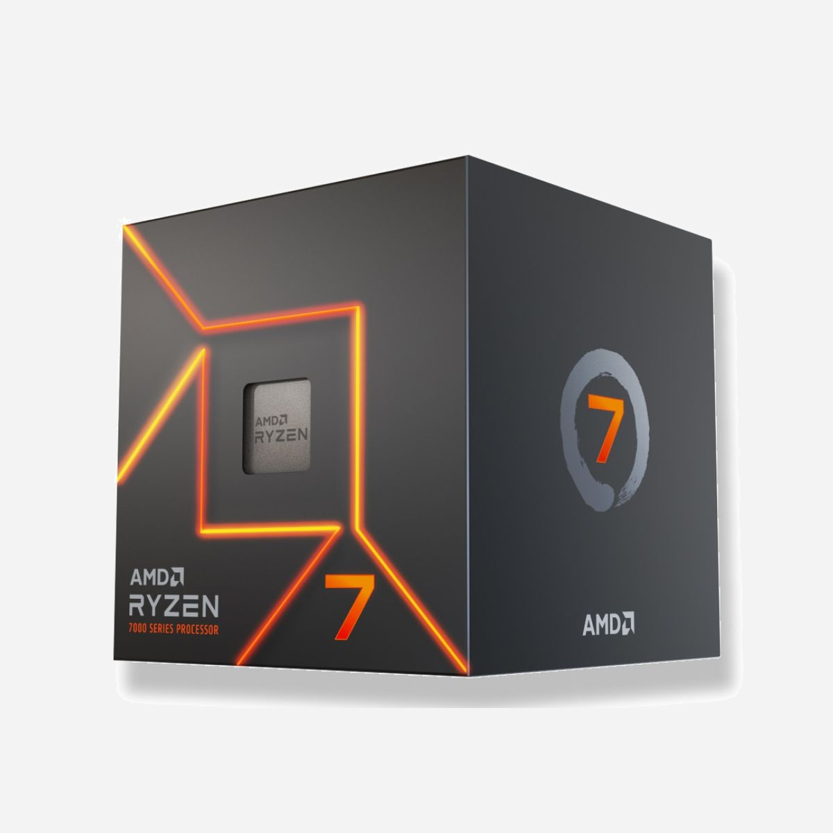 AMD Ryzen 7 7700 3.8GHz Socket AM5 8 Cores/16 Threads 32Mo L3 DDR5-5200 Radeon Graphics 2200MHz PCIe 5.0 Compatible Windows/Linux - 100-100000592SBX - AMD Ryzen 7 7700. Famille de processeur: AMD Ryzen™ 7, Socket de processeur (réceptable de processeur): Emplacement AM5, Lithographie du processeur: 5 nm. Canaux de mémoire: Double canal, Mémoire interne maximum prise en charge par le processeur: 128 Go, Types de mémoires pris en charge par le processeur: DDR5-SDRAM. Modèle d'adaptateur graphique inclus: AMD Radeon Graphics, Fréquence de base de carte graphique intégrée: 2200 MHz. Segment de marché: Bureau, Set d'instructions pris en charge: AES, AVX, AVX 2.0, AVX-512, MMX, SSE, SSE2, SSE3, SSE4.1, SSE4.2, SSSE3, Systèmes d'exploitation compatibles: Windows 10/11 x64, RHEL x86 64-bit, Ubuntu x86 64-bit. Version USB: 2.0/3.2 Gen 2 (3.1 Gen 2)