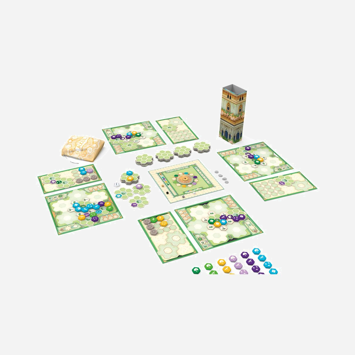 Asmodee Azul - Le Jardin de la Reine, Jeu de Société Familial 2-4 joueurs, 10+, Durée 45 min, Multicolore, Sortie 01/05/2022, Ref PBAZU06FR - Le roi Manuel 1er a chargé les meilleurs jardiniers du Portugal d’aménager le jardin le plus somptueux pour sa femme, la reine Marie d’Aragon.<br>Dans Azul —Le jardin de la reine, les joueurs ont pour tâche d’arranger un majestueux jardin pour la tendre épouse du roi en agençant de magnifiques plantes, des arbres et de riches ornements.<br><br>En utilisant l’innovatrice mécanique de sélection emblématique de la collection des jeux Azul, les joueurs doivent choisir judicieusement des tuiles colorées pour décorer leur jardin.<br><br>Après Azul, Les vitraux de Sintra et Pavillon d’été, voici le 4ème jeu de la série, toujours signé Michael Kiesling, le comparse favori de Wolfgang Kramer. Comme d’habitude, vous y retrouverez les grandes mécaniques de Azul, avec son lot de nouveautés et de variantes, et sur un thème plus « printanier »