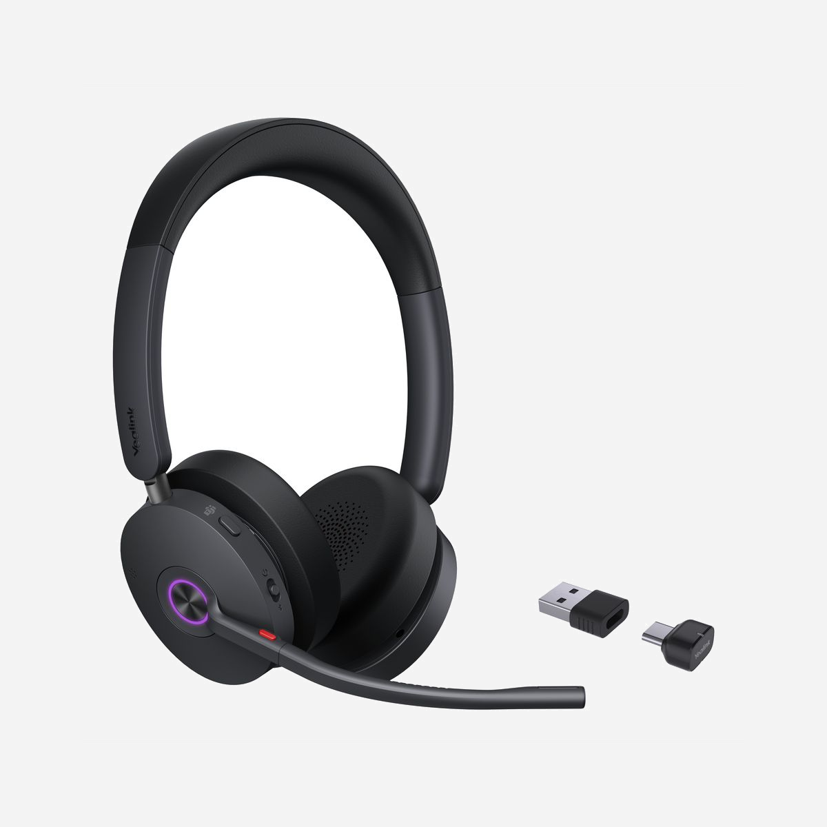 Yealink BH74 Casque Binaural Bluetooth 5.3 avec ANC, Portée 50m, USB-C/A, Autonomie 65h (ANC), Micro Boom, 162g - Le Yealink BH74 est un casque sans fil Bluetooth avec ANC pour un travail concentré et professionnel depuis n'importe où.