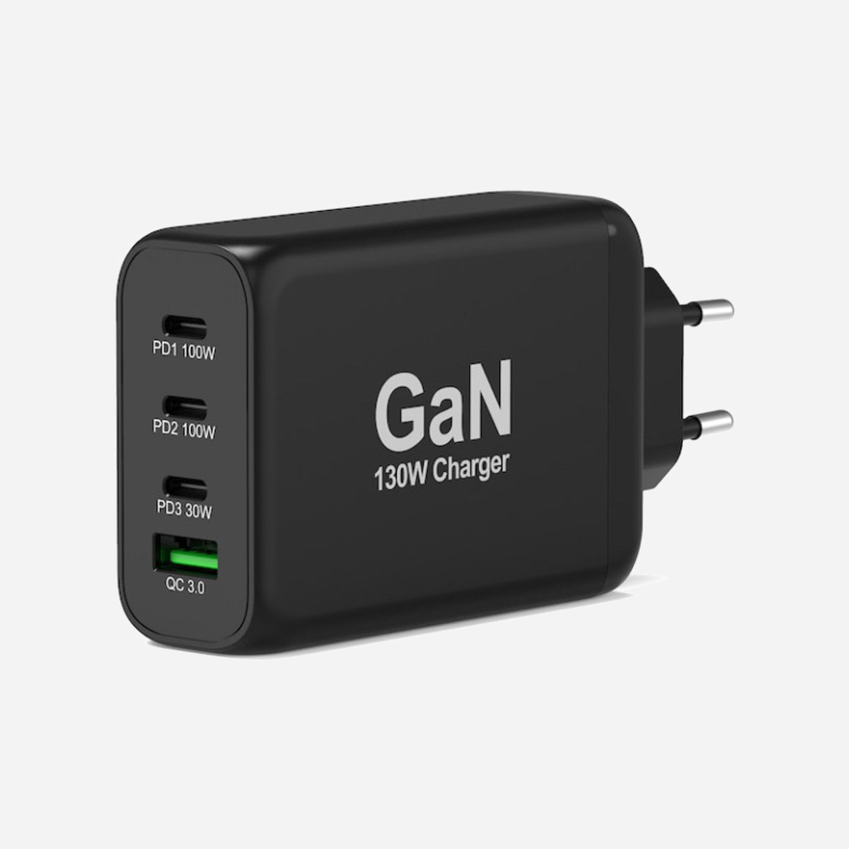 Port Designs 902107EU Chargeur Secteur Universel 130W 3x USB Type-C Power Delivery, GaN, Charge Rapide - Noir - Tension 100-240V - Câble USB Type-C inclus - Port Designs 902107EU. Type de chargeur: Intérieure, Type de source d'alimentation: Secteur, Compatibilité de chargeur: Universel. Tension d'entrée: 100 - 240 V, Tension de sortie (max): 20 V. Quantité de ports USB de type C: 3, Charge rapide. Couleur du produit: Noir