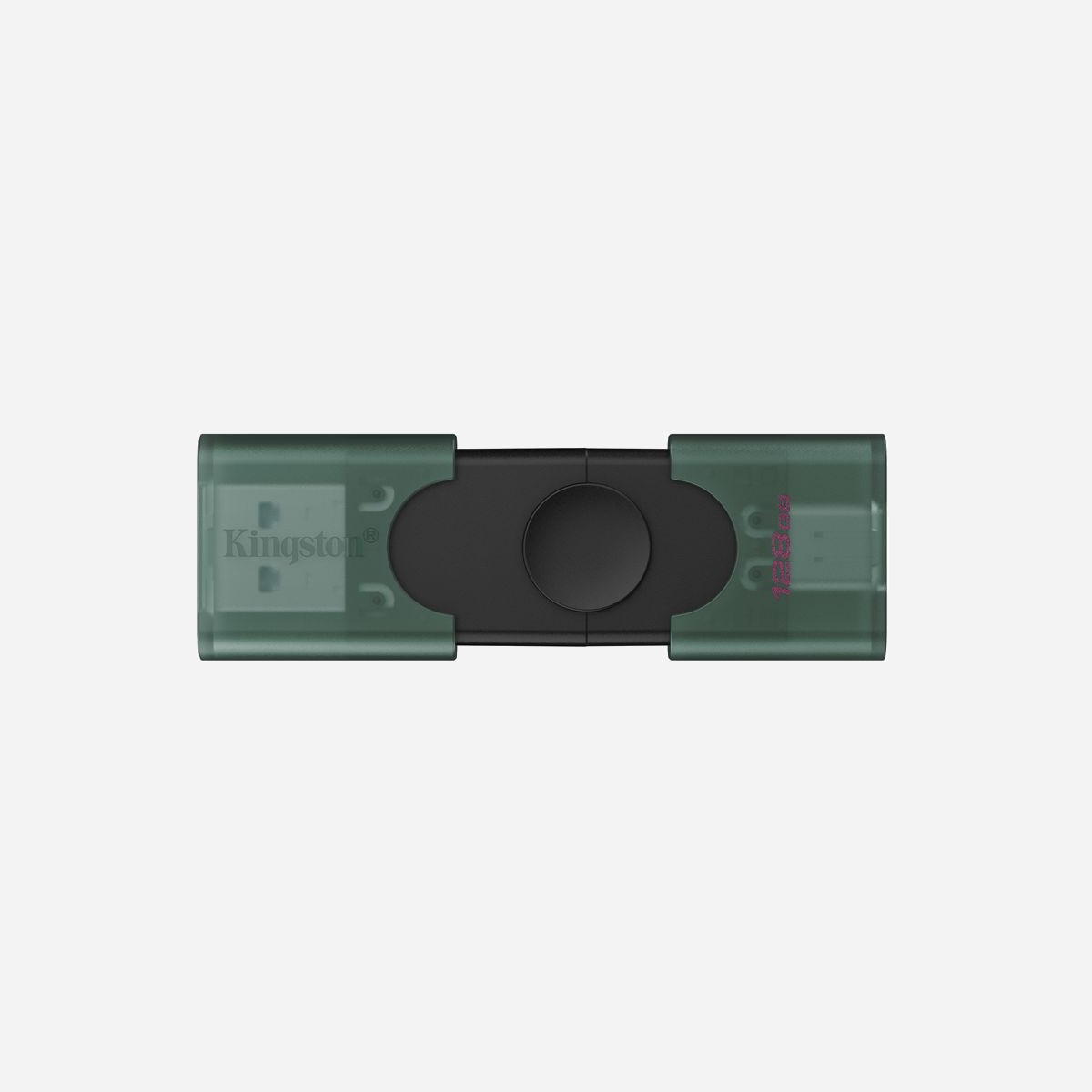 Kingston Technology DataTraveler Duo 128Go USB 3.2 Gen 1 Type-A/Type-C, boîtier noir/vert, compatible Windows/macOS/Linux/Chrome OS - <b>Avec une conception à double capuchon mobile USB-A/C</b><br>La Kingston®DataTraveler®Duo est dotée de deux connecteurs USB qui fonctionnent à la fois avec les ports USB Type-A et USB Type-C®*pour une compatibilité maximale. Grâce à sa conception innovante à double capuchon mobile, cette clé USBest à la fois élégante et pratique. Avec des capacités allant jusqu’à 256Go**,la DT Duo vous permet de facilement accéder à et transférer vos documents, photos, vidéos, musique et bien plus encore entre vos appareils USB-A et USB-C.Ce produit bénéficie d’une garantie limitée de cinq ans, d’un support technique gratuit et de la légendaire fiabilité Kingston®<br><br><b>Connecteurs USB-A et USB-C® pour une compatibilité maximale</b><br>Fonctionne avec vos appareils USB Type-C et Type-A pour faciliter le stockage et le partage de fichiers.<br><br><b>Double capuchon mobile innovant</b><br>Sa conception unique permet de protéger les connecteurs.<br><br><b>Stockage de grande capacité</b><br>Capacités jusqu’à 256 Go** pour les fichiers et vidéos volumineux.