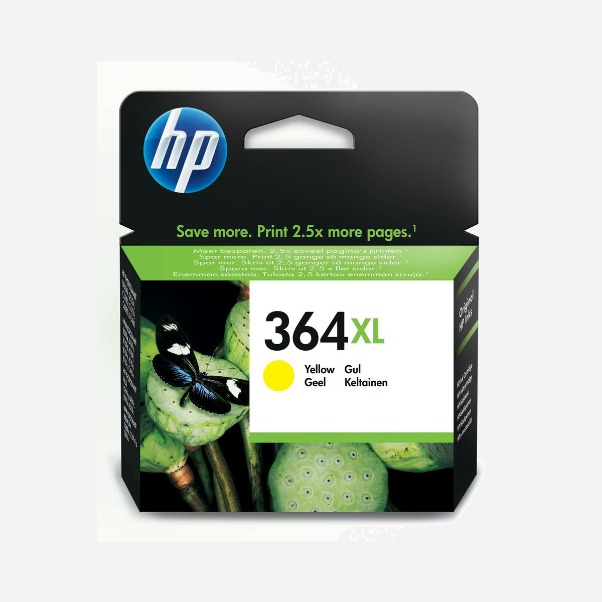 Cartouche d'encre HP CB325EE#ABB Jaune, Originale, Haut Rendement (XL), Jet d'encre, Dye-based & Pigment, 750 pages, HP DeskJet/OfficeJet/Photosmart - Idéal pour les clients qui recherchent un moyen pratique d’imprimer de façon facile et abordable des photos de haute qualité et des documents couleur bien nets à domicile.<br>La polyvalence des cartouches d’encre HP authentiques répond à vos besoins d’impression - des photos de qualité professionnelle aux documents de travail, en passant par les impressions depuis le web. Imprimez des couleurs vives qui se démarquent à l’aide des cartouches d’encre individuelles que vous pouvez remplacer une par une.