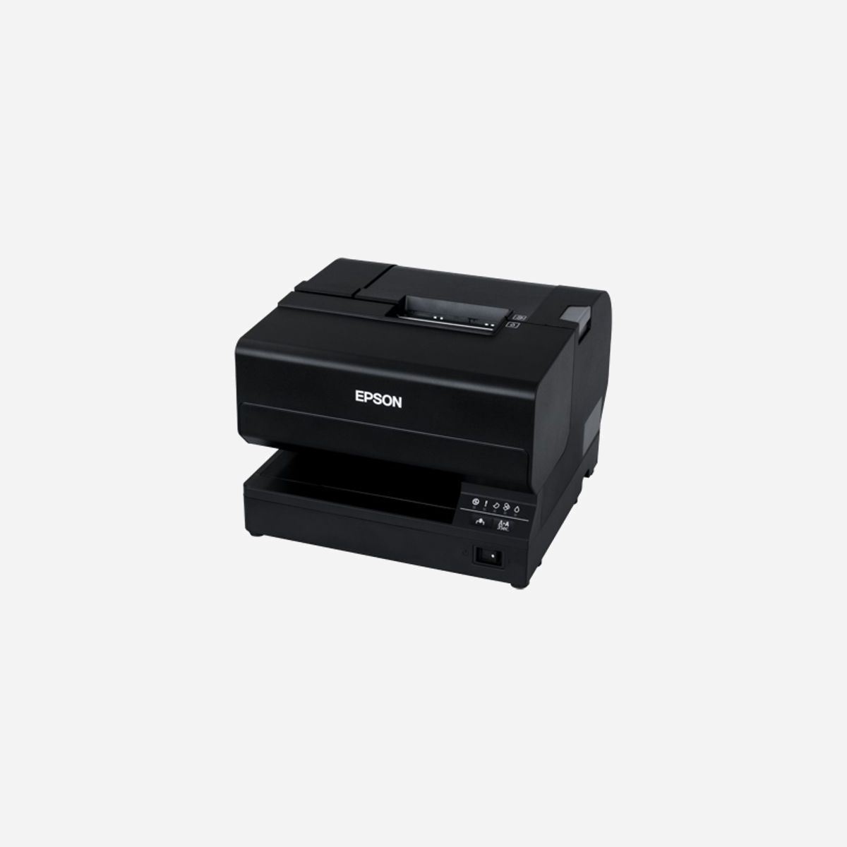 Epson TM-J7700 (C31CF70301PH) Imprimante POS Jet d'Encre 98mm/sec, 8.3cm Largeur Max, USB Type-B, Ethernet, USB 2.0, MTBF 180000h, Noir - Epson TM-J7700(301PH). Technologie d'impression: Jet d'encre, Type: Imprimantes POS, Vitesse d'impression (mesure métrique): 98 mm/sec. Largeur maximum d'impression: 8,3 cm. Technologie de connectivité: Avec fil &sans fil, Connecteur USB: USB Type-B, Interfaces standards: Ethernet, USB 2.0. Niveau de pression sonore (impression): 55 dB, Temps moyen entre pannes: 180000 h, Pays d'origine: Chine. Couleur du produit: Noir