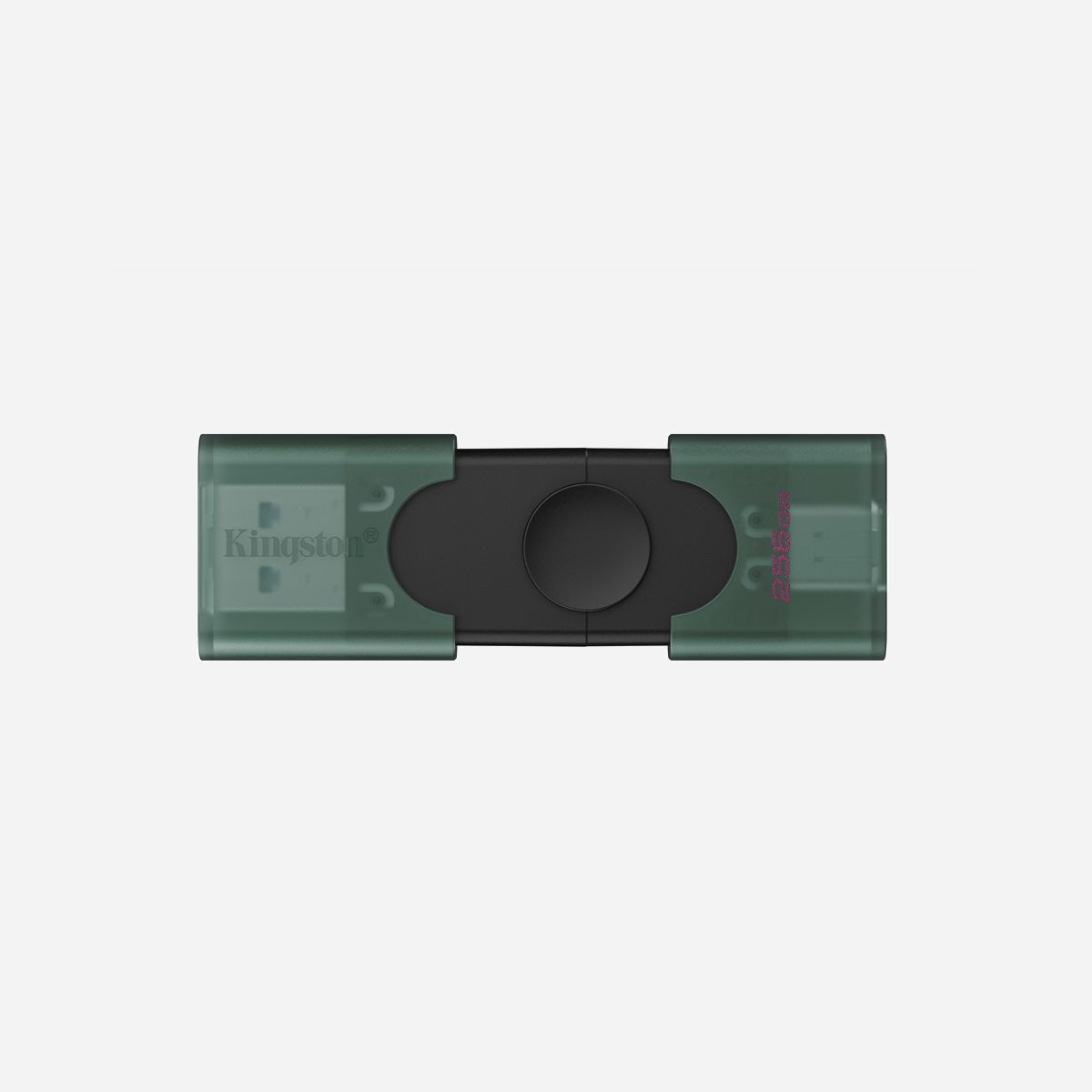 Kingston DataTraveler Duo 256GB USB 3.2 Gen 1 Type-A/Type-C, Compatible Windows, macOS, Linux, Chrome OS, Dimensions 64x21.2x10.4mm, Noir/Vert - <b>Avec une conception à double capuchon mobile USB-A/C</b><br>La Kingston®DataTraveler®Duo est dotée de deux connecteurs USB qui fonctionnent à la fois avec les ports USB Type-A et USB Type-C®*pour une compatibilité maximale. Grâce à sa conception innovante à double capuchon mobile, cette clé USBest à la fois élégante et pratique. Avec des capacités allant jusqu’à 256Go**,la DT Duo vous permet de facilement accéder à et transférer vos documents, photos, vidéos, musique et bien plus encore entre vos appareils USB-A et USB-C.Ce produit bénéficie d’une garantie limitée de cinq ans, d’un support technique gratuit et de la légendaire fiabilité Kingston®<br><br><b>Connecteurs USB-A et USB-C® pour une compatibilité maximale</b><br>Fonctionne avec vos appareils USB Type-C et Type-A pour faciliter le stockage et le partage de fichiers.<br><br><b>Double capuchon mobile innovant</b><br>Sa conception unique permet de protéger les connecteurs.<br><br><b>Stockage de grande capacité</b><br>Capacités jusqu’à 256 Go** pour les fichiers et vidéos volumineux.