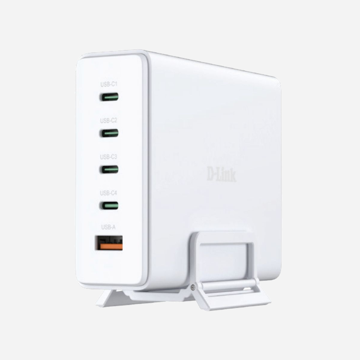 D-Link DCF-241 Chargeur Secteur Universel 140W Power Delivery 3.1, 4x USB-C (100W/100W/30W) + 1x USB-A 3.2 Gen 1 (22.5W), Quick Charge 4/3.0, GaN, Protections Multiples. - D-Link DCF-241. Type de chargeur: Intérieure, Type de source d'alimentation: Secteur, Compatibilité de chargeur: Universel. Tension d'entrée: 110 - 240 V. Quantité de ports USB de type C: 4, Charge rapide, Dispositifs de protection électrique: Surchauffe, Sur-courant, Surtension, Surcharge, Court-circuit. Couleur du produit: Blanc
