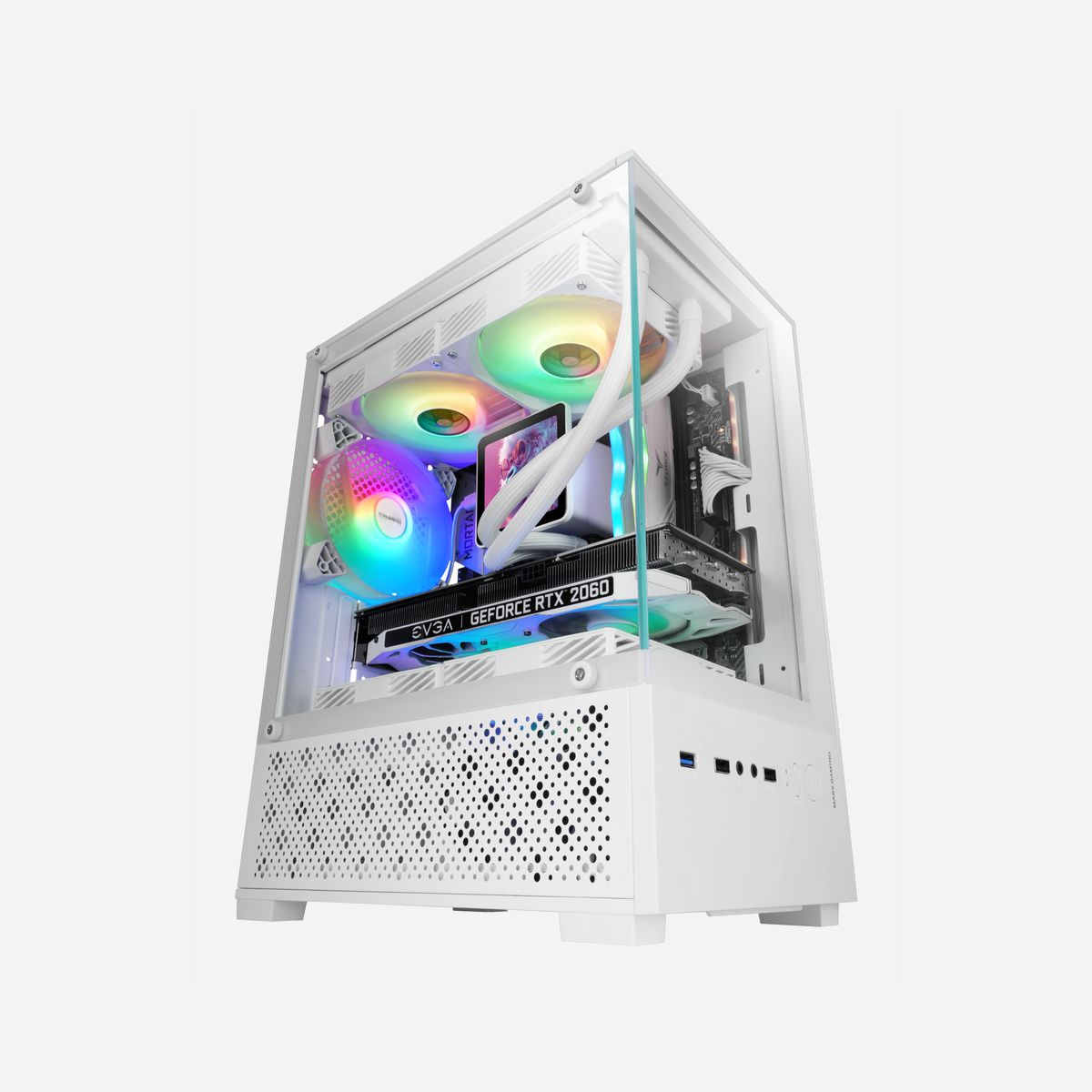 Mars Gaming MC-SE2W Mini Tower PC Blanc, Micro ATX/Mini-ITX, 1x120mm AR, USB 3.2 Gen 1, Vitre Trempée, RGB, Refroidissement Liquide 120/240mm - Mars Gaming MC-SE2W. Format: Mini Tower, Type: PC, Couleur du produit: Blanc. Emplacement d'alimentation: Bas, Facteurs de forme d'alimentation pris en charge: ATX. Ventilateurs arrières installés: 1x 120 mm, Pris en charge des diamètres des ventilateurs arrières: 120 mm, Pris en charge des diamètres des ventilateurs supérieurs: 120 mm. Tailles de disques durs supportées: 2.5,3.5". Largeur: 197 mm, Profondeur: 388 mm, Hauteur: 304 mm