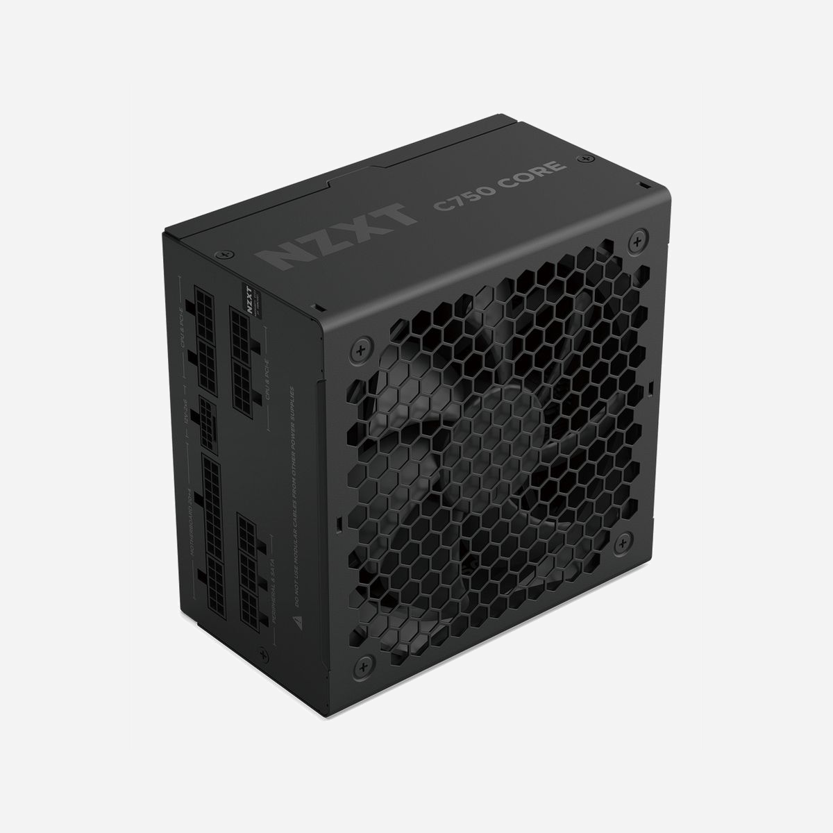 NZXT C750 Gold Core 750W ATX Alimentation PC 80 PLUS Gold 24-pin ATX avec câbles PCIe, SATA, Molex et ventilateur 135mm actif - Noir (PA-7G3BB-EU) - NZXT C750 Gold Core. Puissance totale: 750 W, Tension d'entrée AC: 100 - 240 V, Fréquence d'entrée AC: 50/60 Hz. Connecteur de la carte mère: 24-pin ATX, Longueur de câble d'alimentation de carte-mère: 60 cm, Longueur du câble d'alimentation SATA: 100,500 mm. Utilité: PC, Facteur de forme de l'unité d'alimentation: ATX, Certification 80 PLUS: 80 PLUS Gold. Couleur du produit: Noir, Type de refroidissement: Actif, Diamètre du ventilateur: 13,5 cm. Câbles inclus: Secteur, UC, PCIe, Peripheral (Molex), SATA
