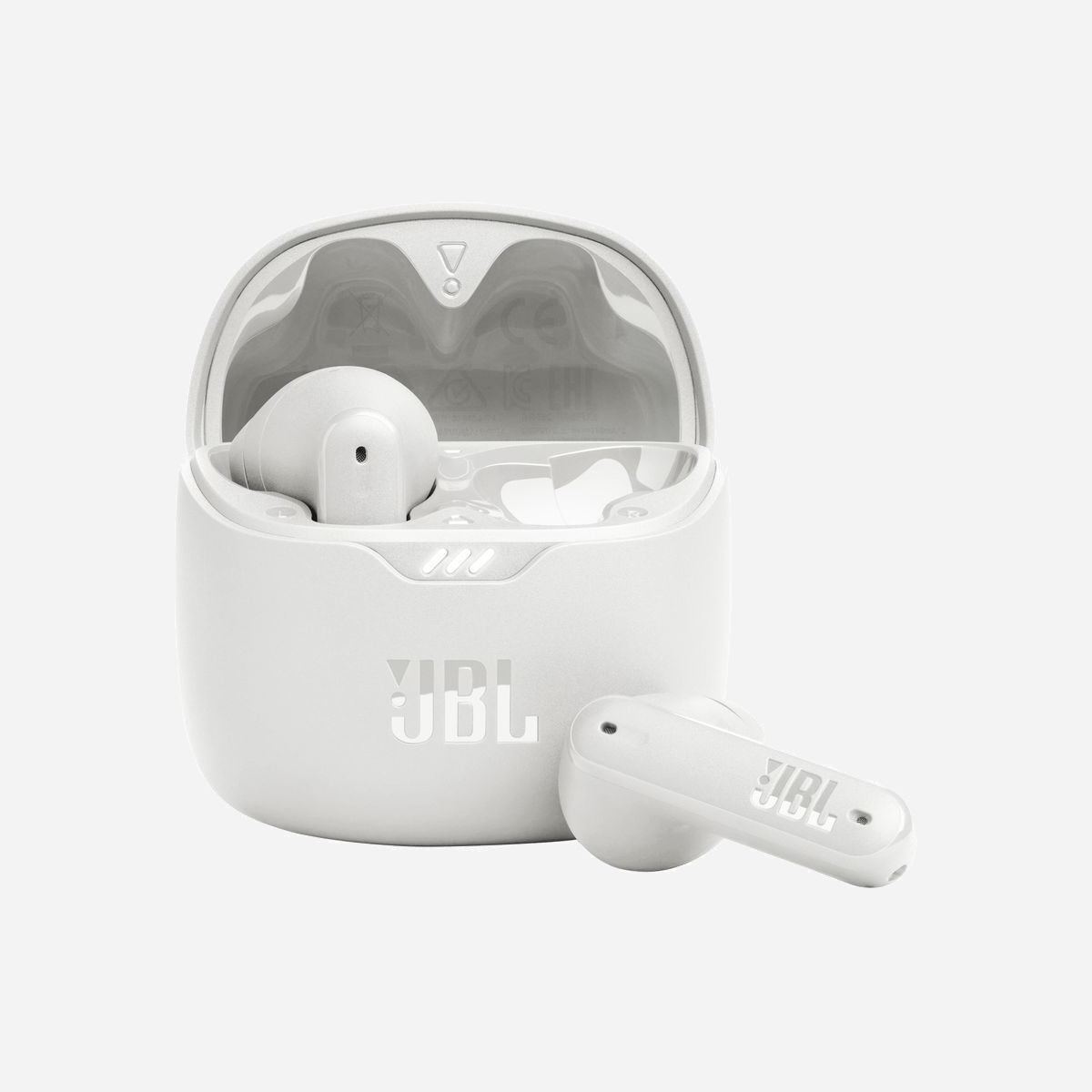 Triton JBL Tune Flex Écouteurs True Wireless Stereo (TWS) Blanc : Bluetooth 5.2, JBL Pure Bass, Réduction de Bruit Active, 4 mics, IPX4, Autonomie 32h - <b>Son Pure Bass JBL</b><br>Des haut-parleurs de 12 mm intelligemment conçus, sur tige, délivrent le Son Pure Bass JBL pour que vous ressentiez chaque rythme.<br><br><b>Réduction de Bruit Active avec la technologie Smart Ambient</b><br>Un son limpide pour ce que vous voulez entendre, et une élimination du bruit non souhaité. La technologie de Réduction de Bruit Active avec 2 micros vous permet de réduire les distractions sonores. Grâce à Ambient Aware, vous pouvez à tout moment vous connecter à votre environnement afin de vous sentir plus en sécurité lorsque vous êtes à l’extérieur, tandis que TalkThru vous permet de vous arrêter pour discuter sans avoir à retirer vos écouteurs.<br><br><b>4 micros pour une qualité optimale de vos appels</b><br>Profitez d’appels en stéréo et mains libres en toute simplicité. Les Tune Flex sont équipés de 4 microphones, pour que l’on vous entende toujours de manière parfaitement claire. N’hésitez plus jamais à prendre ou à passer un appel. Et grâce à VoiceAware, vous pouvez choisir le volume de votre propre voix en ajustant le volume d’entrée audio de votre microphone qui sera redirigé vers vos écouteurs.<br><br><b>Pure Bass. Zéro bruit.</b><br>Affrontez votre journée une chanson à la fois avec les Tune Flex JBL. Ces écouteurs sans fil vous offrent jusqu’à 32 heures du Son Pure Bass JBL exceptionnel, tandis que la conception ergonomique et résistante à l’eau vous assure un confort optimal toute la journée, par tous les temps. Une simple commande tactile vous permet de gérer vos appels et de profiter d’une qualité optimale n’importe où, sans bruit ambiant. Qui plus est, les technologies de Réduction de Bruit Active et Smart Ambient vous permettent à la fois de vous isoler du monde et de rester conscient de votre environnement. L’écouteur sur tige légère à conception ouverte garantit un confort tout au long de la journée et une conscience sonore naturelle. Mieux encore, l’application JBL Headphones vous permet de personnaliser l’ensemble de votre expérience d’écoute. Restez connecté(e) à votre monde, à votre façon.
