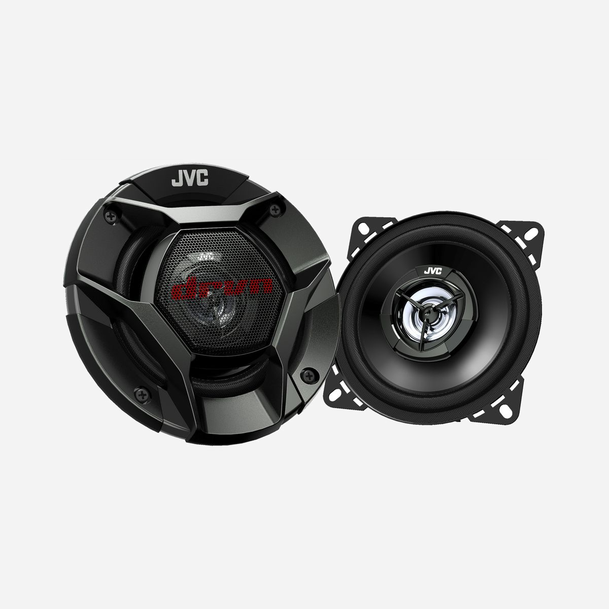 Haut-parleur Auto Amazfit CS-DR420 2-Voies 220W, Woofer 10cm Ferrite, Tweeter Néodyme 2.5cm, 4 Ohm, 88dB, Profondeur 4.55cm - JVC CS-DR420. Type d'écouteurs: 2-voies, Puissance de crête: 220 W, Puissance nominale: 35 W. profondeur de montage: 4,55 cm, Poids: 400 g, Diamètre du woofer: 10 cm. Type d'aimant du Woofer: Ferrite, Niveau de pression du son (max): 88 dB