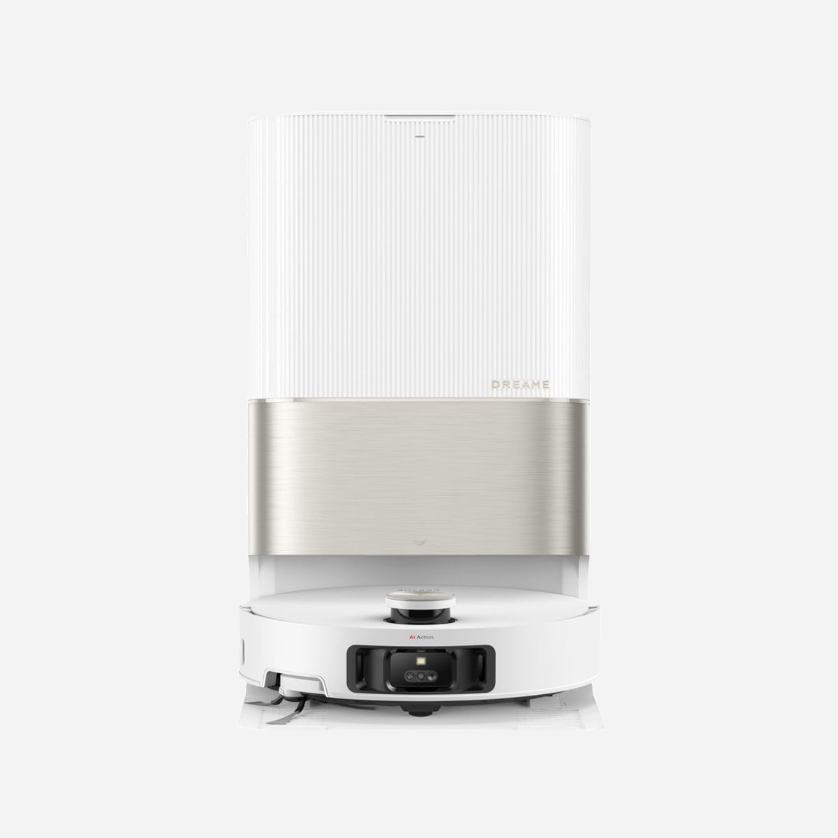 Dreame X50 Ultra Aspirateur Robot 0.395L Noir/Acier Inox/Blanc, Navigation 3D, Batterie 6400mAh, Autonomie 220min, Alexa, Compatible TUV - Dreame X50 Ultra. Type de conteneur à poussière: Combiné, Couleur du produit: Noir, Acier inoxydable, Blanc, Forme: Rond. Contenance en poussière (total): 0,395 L, Capacité du réservoir d'eau: 4,5 L, Programmes de l'aspirateur: Tapis, Intensif. Capacité de la batterie: 6400 mAh, Temps de marche: 220 min, Autonomie de la batterie: 205 m². Hauteur: 111 mm, Largeur: 350 mm, Profondeur: 350 mm