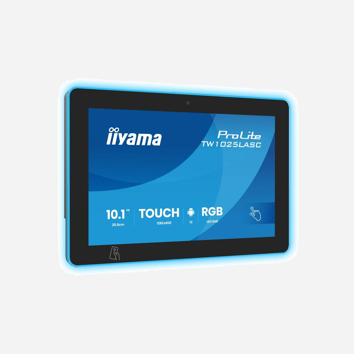 iiyama ProLite TW1025LASC-B3PNR écran tactile 10.1" WXGA LED 1280x800 16:10 25ms 160° USB VESA noir - L'écran tactile iiyama ProLite TW1025LASC-B3PNR 10.1" WXGA LED offre une solution polyvalente pour les environnements professionnels. Son panneau IPS garantit des angles de vision larges (160°) et une reproduction fidèle des 16,7 millions de couleurs, idéal pour les présentations ou le travail collaboratif. La technologie capacitive projetée permet jusqu'à 10 points de contact simultanés, compatible avec doigts, gants ou stylet, pour une interaction intuitive. Intégrant un hub USB, des haut-parleurs, une caméra 5 MP et des connectivités Wi-Fi 5, Bluetooth 5.2 et Ethernet, il s'adapte à divers usages : bornes interactives, visioconférence ou gestion de contenu. Son format compact (1,1 kg), son montage VESA et sa consommation énergique optimisée (10 W) en font un choix pratique pour les espaces limités. Certifié ErP, CE et RoHS, il allie performance et durabilité.