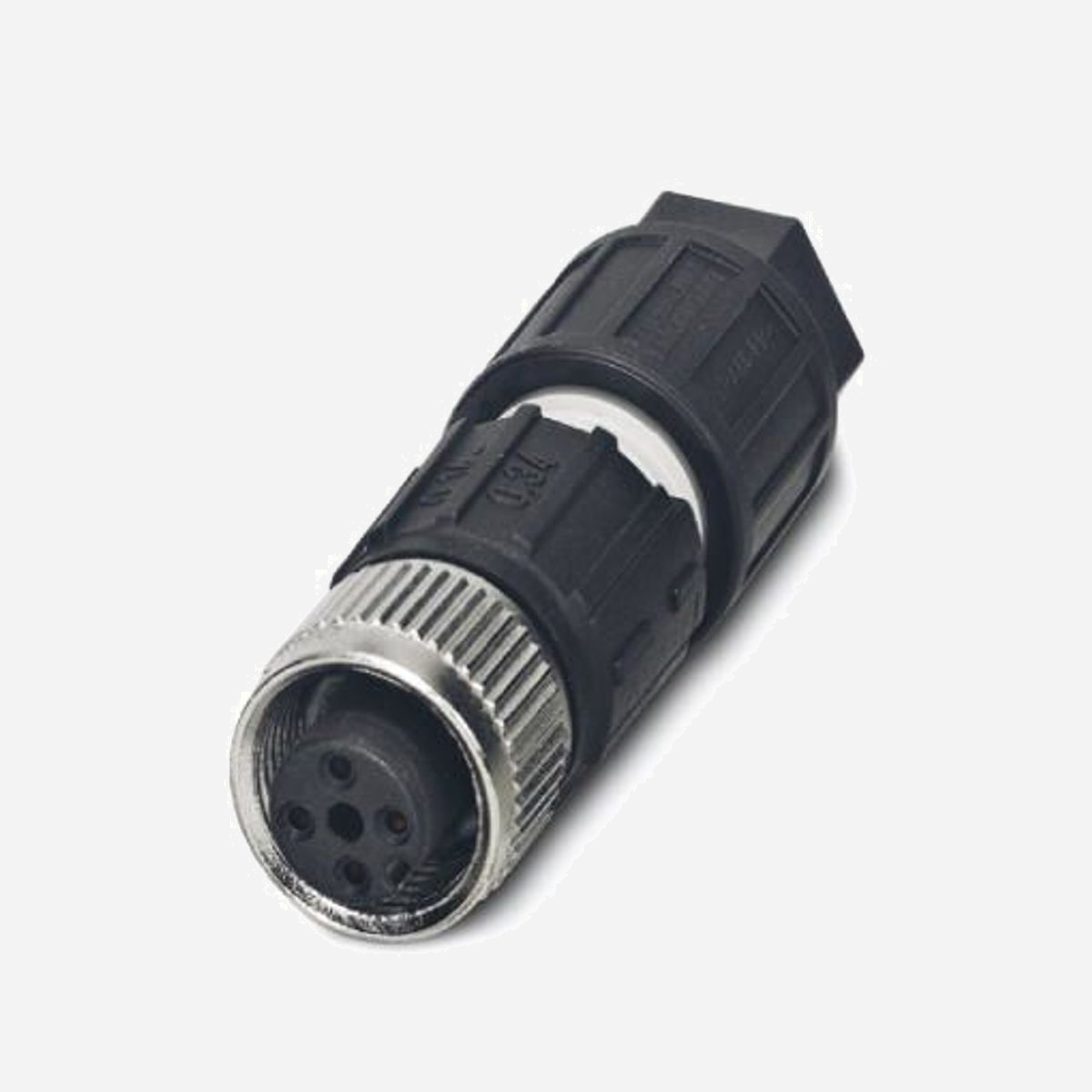 Phoenix Contact 1641688 connecteur M12 noir en acier inoxydable et zinc RoHS 15,18g Ø1,63cm profondeur 51mm - Le connecteur M12 Phoenix Contact 1641688 allie robustesse et fiabilité pour vos applications industrielles. Conçu en acier inoxydable et zinc avec placage nickel, il résiste aux environnements exigeants (IP67, -25 à 80°C). Idéal pour les connexions électriques dans les machines, l’automatisation ou les infrastructures, il supporte 125 V et 4 A. Compact (Ø1,63 cm, profondeur 51 mm) et léger (15,18 g), il s’intègre facilement dans vos systèmes. Certifié RoHS et conforme à la norme IEC 61076-2-101, ce connecteur garantit une compatibilité optimale et une durabilité accrue.