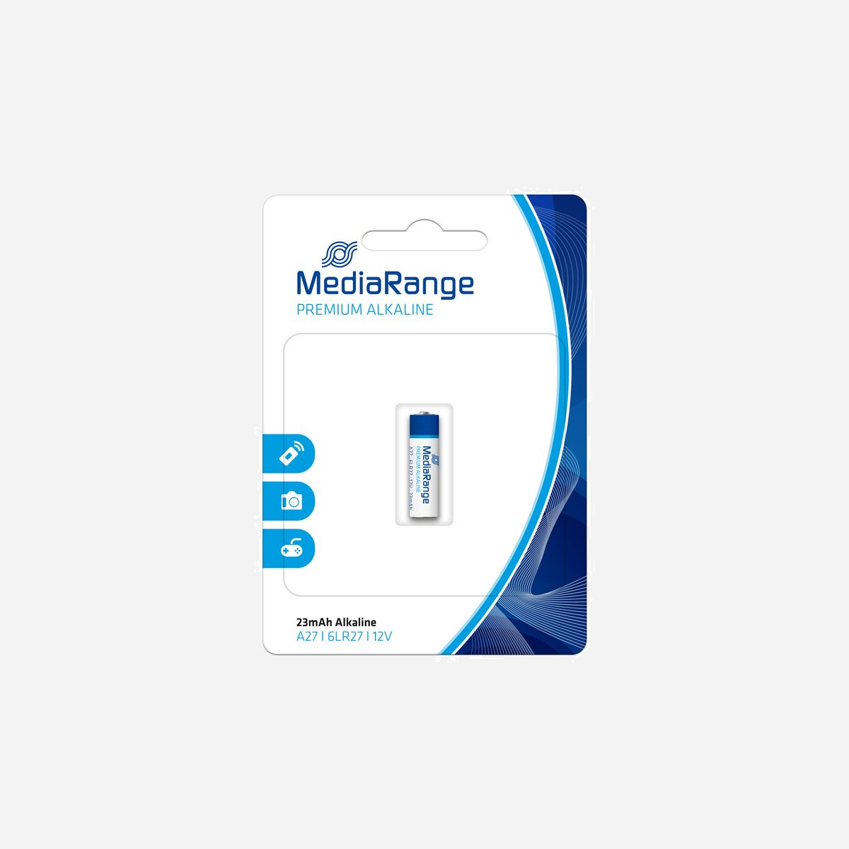 MediaRange MRBAT115 Batterie A27 Alcaline Cylindrique 7.7x28mm à usage unique - La batterie MediaRange MRBAT115 A27 alcaline offre une solution fiable pour les appareils compacts nécessitant une alimentation 12 V. Avec ses dimensions réduites (7,7x28 mm), elle s’intègre facilement dans les dispositifs portables comme les télécommandes, jouets ou équipements médicaux. Sa technologie alcaline garantit une longue durée de vie et une performance stable, tandis que son format cylindrique standard assure une compatibilité large. Sans cadmium ni mercure, elle respecte les normes environnementales. Livrée en blister facile à ouvrir, cette batterie est prête à l’emploi.