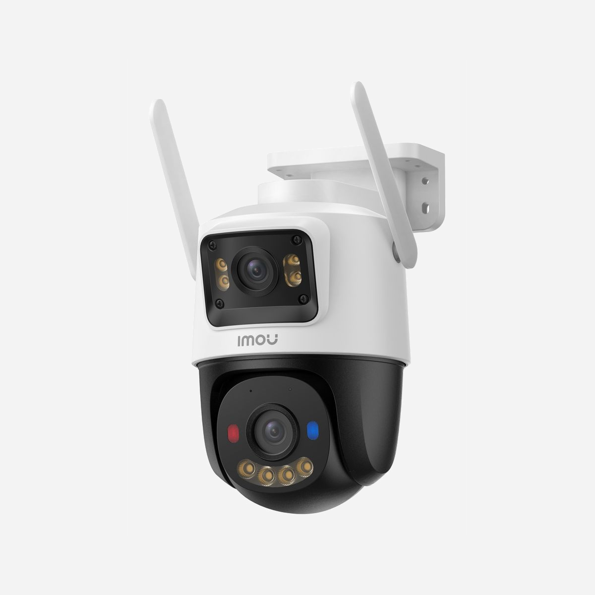 Imou Cruiser Dual 2C 4G Caméra IP Extérieure 2304x1296 CMOS 1/3" 8x Zoom 3.6mm Tourelle Plafond/Mur Noir/Blanc - La caméra Imou Cruiser Dual 2C 4G offre une surveillance extérieure fiable avec une résolution 2304x1296 pixels pour des images nettes. Son capteur CMOS 1/3" et son zoom numérique 8x capturent les détails, même à distance. Résistante aux intempéries (IP65), elle fonctionne de -30°C à 50°C et intègre une vision nocturne jusqu’à 30 m. Le suivi automatique, la détection de mouvement et les alertes intelligentes (humains, véhicules) optimisent la sécurité. Connectivité 4G LTE et Ethernet pour une installation flexible, avec stockage local via microSD (jusqu’à 512 Go). Audio bidirectionnel et sirène 110 dB renforcent la dissuasion. Montage plafond ou mur, en noir ou blanc.