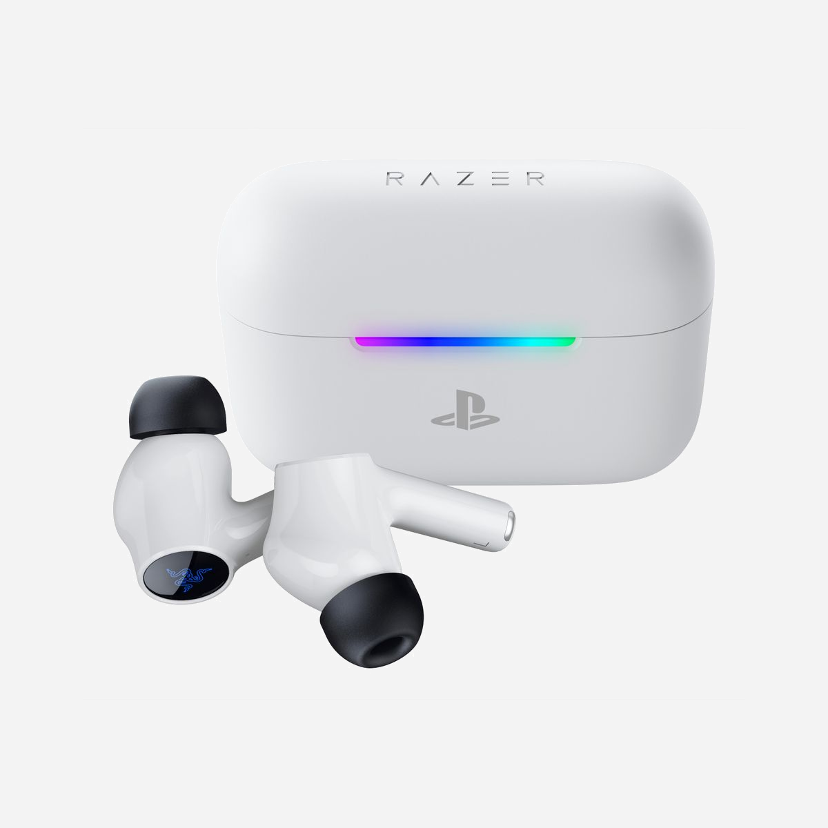 Casque Razer Hammerhead V3 X HyperSpeed pour PlayStation sans fil Bluetooth 52g blanc - Le casque Razer Hammerhead V3 X HyperSpeed allie légèreté et performance pour une expérience audio sans fil optimale. Avec seulement 52 g, il offre un confort prolongé, idéal pour les appels, la musique ou les sessions gaming sur PlayStation. Sa connectivité Bluetooth 5.3 et sa bande 2.4 GHz assurent une latence réduite et une stabilité exceptionnelle. Les écouteurs intra-auriculaires, dotés d’un microphone cardioïde intégré, garantissent des échanges clairs et une immersion sonore de qualité (102 dB de sensibilité). Autonomie de 35 heures et recharge rapide via le boîtier (600 mAh) : une solution pratique pour les utilisateurs exigeants. Design blanc épuré et robustesse Razer pour un accessoire à la fois performant et élégant.
