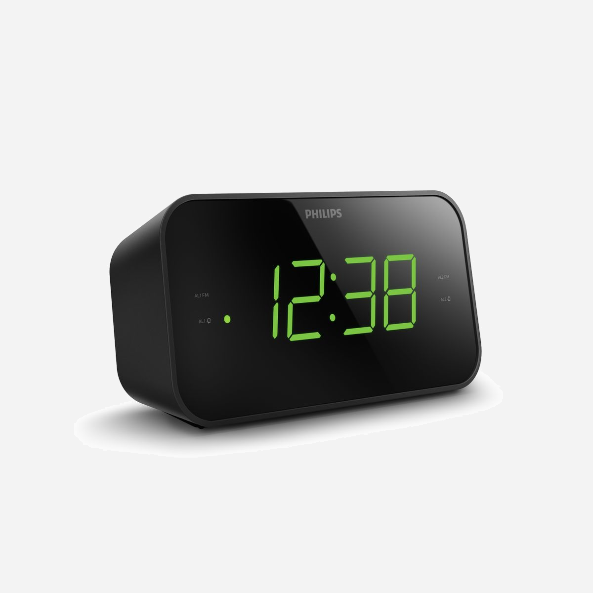 Réveil numérique Philips TAR3306/12 LED Noir secteur AAA 3W 186x96x65mm - Le réveil numérique Philips TAR3306/12 allie simplicité et fonctionnalité pour un réveil efficace au quotidien. Son écran LED couleur offre une lisibilité optimale, même dans l'obscurité. Avec sa radio FM intégrée (87,5–108 MHz), il permet de se réveiller en douceur avec une station favorite ou une alarme sonore classique. La fonction snooze et la minuterie de mise en sommeil ajoutent du confort, tandis que les deux alarmes programmables répondent aux besoins des emplois du temps variés. Compact (186x96x65 mm) et léger (300 g), il s’intègre discrètement sur une table de chevet. Alimenté par secteur (100–240 V) avec option piles AAA en secours, il garantit une utilisation fiable. Idéal pour les professionnels recherchant un réveil pratique et polyvalent.
