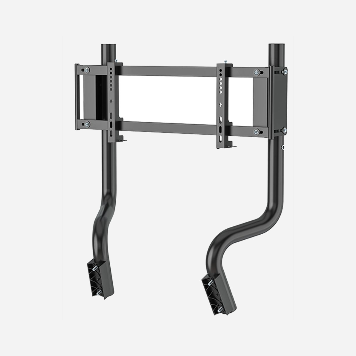 Oplite OP-SMS-GTE Support écran pour simulateur de vol/course en acier noir 865x90x340 mm - Le support écran Oplite OP-SMS-GTE en acier noir est conçu pour les simulateurs de vol et de course, offrant une stabilité optimale pour des écrans jusqu'à 127 cm (50"). Compatible avec les modèles GTR et GTR-S3, il s'intègre parfaitement dans un environnement de simulation professionnel ou amateur. Sa structure robuste en acier garantit une durabilité à toute épreuve, tandis que ses dimensions compactes (865x90x340 mm) facilitent son installation dans des espaces dédiés. Idéal pour les passionnés exigeants, ce support allie solidité et praticité pour une expérience immersive sans compromis.
