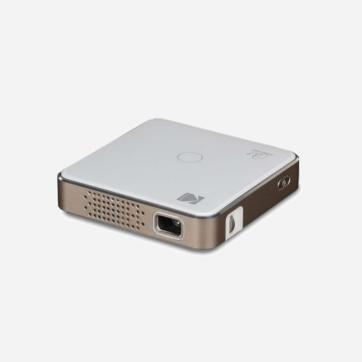 Projecteur Kodak RODPJS75 DLP nHD (640x360) 75 ANSI lumens LED 30000h ratio 2.2:1 MicroSD 30dB FCC IC - Le projecteur Kodak RODPJS75 allie compacité et performance pour des présentations mobiles. Avec sa technologie DLP et 75 ANSI lumens, il offre une image nHD (640x360) claire jusqu'à 80 pouces, idéale pour les réunions ou les projections nomades. Sa source LED garantit 30 000 heures de durée de vie, réduisant les coûts de maintenance. Léger (140 g) et silencieux (30 dB), il se transporte facilement et s'adapte à divers environnements grâce à son ratio de projection 2.2:1. Compatibilité MicroSD, ports HDMI et USB, ainsi qu'un haut-parleur intégré complètent ses atouts pour une utilisation simple et polyvalente.