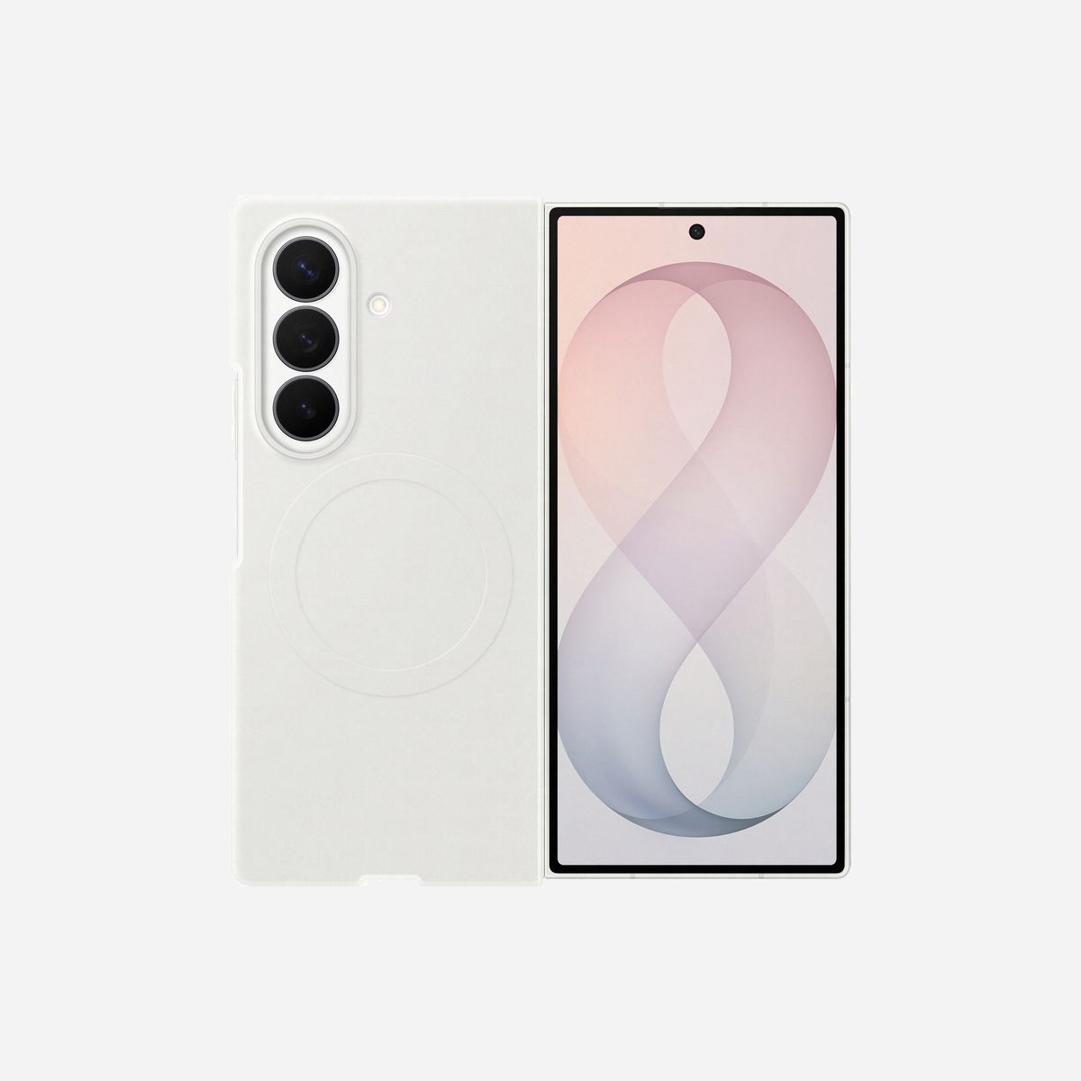 Samsung EF-EF976CWEGWW housse de protection monochromatique blanc pour Galaxy Z Fold8 écran 20,3 cm (8") - La housse Samsung EF-EF976CWEGWW en silicone blanc offre une protection optimale pour votre Galaxy Z Fold8. Conçue pour épouser parfaitement les dimensions de l'appareil (20,3 cm / 8"), elle préserve son design tout en le protégeant des chocs et rayures du quotidien. Légère (28 g) et facile à installer, cette coque monochromatique s’intègre discrètement à votre usage professionnel ou personnel. Sa finition en silicone assure une prise en main antidérapante, tout en restant compatible avec les fonctionnalités du smartphone. Avec une garantie de 2 ans, Samsung confirme la durabilité de ce produit, idéal pour les utilisateurs exigeants.