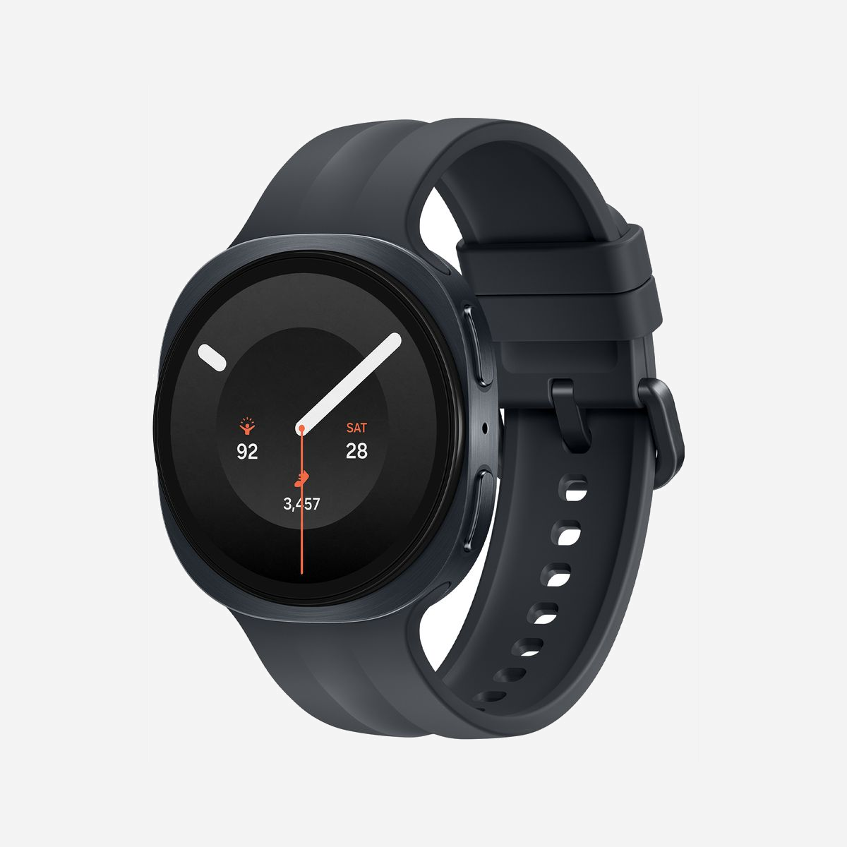 Montre connectée Samsung Galaxy Watch9 40mm AMOLED 1.3" 438x438 pixels écran tactile WiFi GPS Graphite 390mAh - La Samsung Galaxy Watch9 40mm incarne l'excellence en matière de suivi santé et bien-être au quotidien. Dotée d'un écran Super AMOLED de 1,3 pouce affichant 438x438 pixels, cette montre connectée offre une lisibilité exceptionnelle en toutes circonstances grâce à sa densité de 327 pixels par pouce et son verre saphir ultra-résistant. Propulsée par le processeur Snapdragon Wear Elite à 10 cœurs et équipée de 2 Go de RAM, la Galaxy Watch9 analyse en continu votre activité physique, votre sommeil, votre rythme cardiaque et votre nutrition. Son capteur optique de fréquence cardiaque, combiné à l'accéléromètre, au gyroscope et au baromètre, génère des données précises pour des conseils personnalisés qui évoluent avec vous. Conçue pour résister aux environnements exigeants, elle bénéficie d'une certification IP68, d'une résistance à l'eau jusqu'à 5 ATM et répond à la norme militaire MIL-STD-810H. Son boîtier en aluminium de 40mm, pesant seulement 31,5g, garantit un confort optimal au poignet toute la journée. La connectivité complète WiFi 4, Bluetooth 6.0 et multi-GNSS (GPS, Galileo, GLONASS, BeiDou, QZSS) assure un suivi précis de vos activités outdoor et une synchronisation fluide avec votre smartphone Android. Le paiement sans contact intégré simplifie vos transactions quotidiennes. Avec sa batterie de 390 mAh rechargeable sans fil, la Galaxy Watch9 vous accompagne durablement dans votre transformation vers de meilleures habitudes de vie, en s'adaptant intelligemment à votre rythme et à vos objectifs personnels.