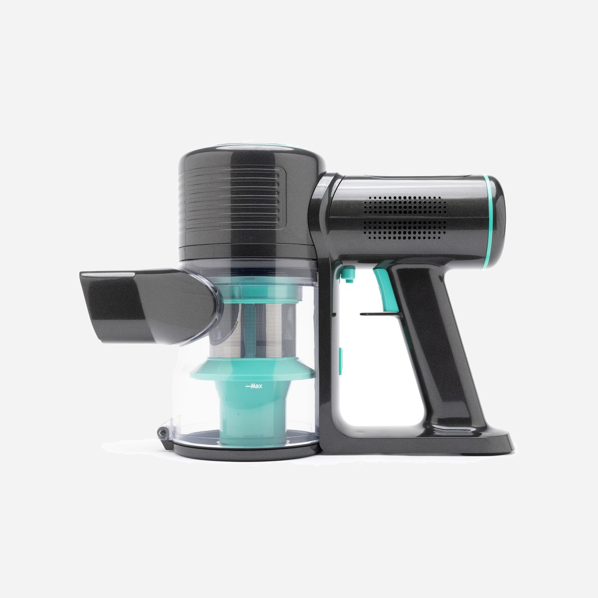 Aspirateur TORNADO VCHSD300GC 300W technologie cyclonique filtration HEPA sans sac nettoyage à sec noir et vert - L'aspirateur balai TORNADO VCHSD300GC révolutionne le nettoyage professionnel grâce à sa conception sans fil performante et son autonomie de 40 minutes. Idéal pour les bureaux, commerces et espaces de coworking, il offre une liberté de mouvement totale sans compromis sur la puissance d'aspiration. Avec ses 800 AW de puissance d'aspiration et sa technologie cyclonique, cet appareil capture efficacement poussières et particules fines sur tous types de sols. Le moteur optimisé de 300 W garantit des performances élevées tout en maîtrisant la consommation énergétique, un atout pour les entreprises soucieuses de leur empreinte environnementale. La filtration HEPA démontable assure un air purifié, particulièrement apprécié dans les environnements sensibles comme les cabinets médicaux ou les espaces accueillant du public. Le système sans sac simplifie la maintenance et réduit les coûts d'exploitation récurrents. La batterie Lithium offre une recharge rapide et une durée de vie optimale. La puissance variable permet d'adapter l'aspiration selon les surfaces à traiter. Les accessoires fournis incluent une brosse équipée de LED pour éclairer les zones sombres, un suceur plat pour les recoins et une brosse tapisserie pour le mobilier. Compact avec ses dimensions de 132 x 230 x 1210 mm et son poids de 3,9 kg, le VCHSD300GC se range facilement grâce au support mural inclus. Sa conception ergonomique avec poignées de commande facilite les interventions prolongées sans fatigue. Un équipement professionnel certifié CE, conçu pour répondre aux exigences des environnements tertiaires modernes.