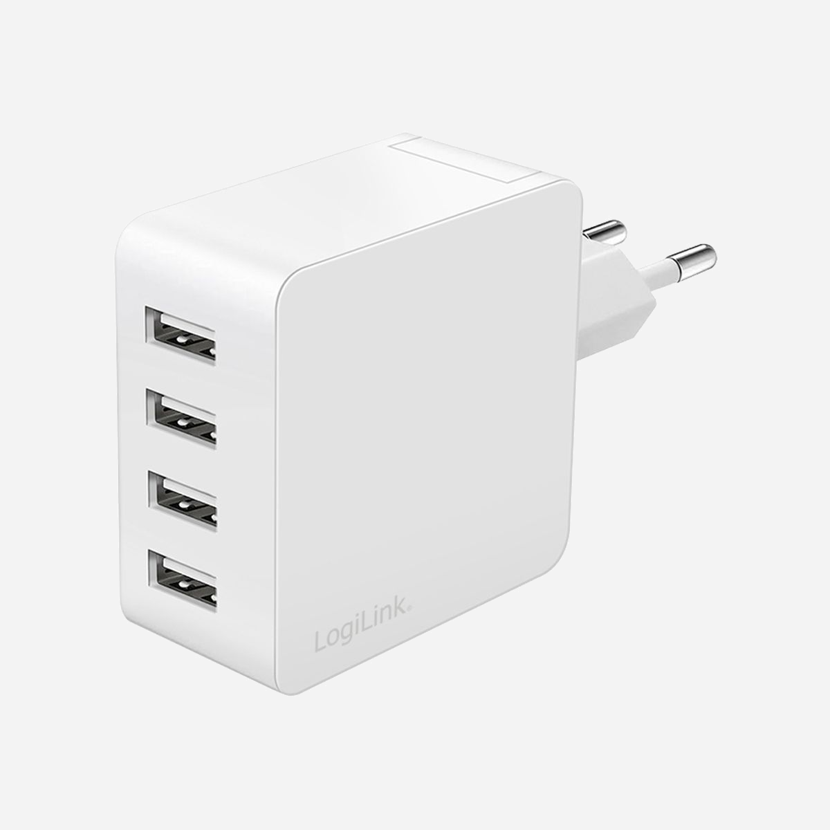 Chargeur LogiLink PA0336W 4 ports USB 2.0 24W charge rapide 100-240V universel blanc avec protections multiples - Le chargeur LogiLink PA0336W s'impose comme une solution de charge polyvalente et sécurisée pour les environnements professionnels multi-équipements. Avec ses 4 ports USB 2.0 et sa puissance totale de 24W, il permet de recharger simultanément jusqu'à quatre appareils mobiles : smartphones, tablettes, écouteurs sans fil ou accessoires connectés. Sa compatibilité universelle avec les tensions 100-240V en fait un équipement idéal pour les entreprises internationales et les collaborateurs en déplacement. La fonction de charge rapide optimise les temps de recharge, réduisant ainsi les interruptions de productivité liées aux batteries déchargées. La sécurité constitue un atout majeur de ce chargeur. Il intègre cinq protections électriques essentielles : sur-courant, surtension, surcharge, surchauffe et court-circuit. Ces dispositifs garantissent la protection de vos équipements professionnels coûteux tout en assurant la sécurité des utilisateurs et des locaux. Son format compact (97 x 60 x 30 mm) et son poids plume de 82,5 grammes facilitent son intégration dans tout environnement de travail : bureaux, salles de réunion, espaces de coworking ou postes d'accueil. Le design blanc épuré s'harmonise avec les environnements professionnels modernes. Cette station de charge centralisée rationalise la gestion des câbles et libère les prises électriques, contribuant à un espace de travail mieux organisé. Un investissement pertinent pour équiper vos collaborateurs d'une solution de charge fiable et performante au quotidien.