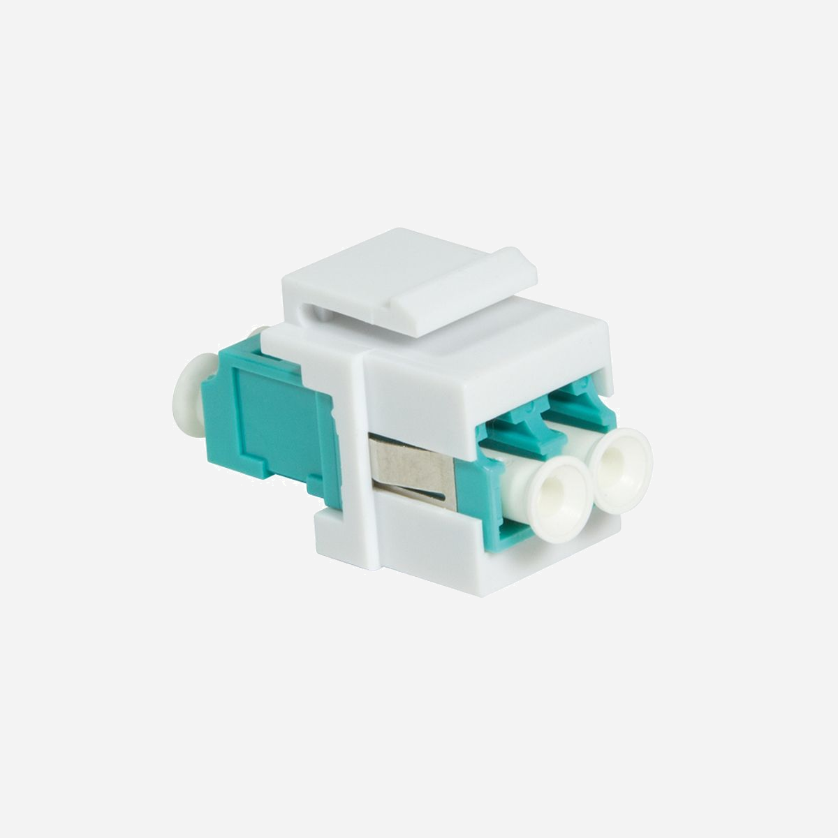 Adaptateur fibre optique LogiLink NK0031 duplex LC/LC multimode turquoise et blanc 29x21.3x16.6mm - L'adaptateur fibre optique LogiLink NK0031 constitue une solution professionnelle pour interconnecter vos câbles à fibre optique multimode équipés de connecteurs LC. Conçu pour les environnements réseau exigeants, cet adaptateur duplex garantit une transmission optimale des données sur vos infrastructures de communication. Son format compact de 29x21,3x16,6 mm facilite l'intégration dans les panneaux de brassage, les boîtiers muraux et les tiroirs optiques, même dans les espaces restreints. Le code couleur turquoise et blanc permet une identification immédiate du type de fibre multimode, simplifiant ainsi la gestion et la maintenance de votre infrastructure réseau. La configuration duplex LC/LC répond aux standards professionnels et assure une compatibilité universelle avec l'ensemble des équipements actifs du marché : switchs, routeurs, serveurs et convertisseurs média. Cette standardisation élimine les risques d'incompatibilité et accélère vos déploiements. Idéal pour les datacenters, les salles serveurs, les installations de campus ou les réseaux d'entreprise, cet adaptateur s'intègre parfaitement dans vos projets de câblage structuré. Son poids plume de 7 grammes et sa construction robuste garantissent une installation aisée et une fiabilité à long terme. La référence NK0031 de LogiLink offre un excellent rapport qualité-prix pour vos besoins en connectique fibre optique, que ce soit pour des extensions de réseau, des reconfigurations ou la maintenance de votre infrastructure existante.