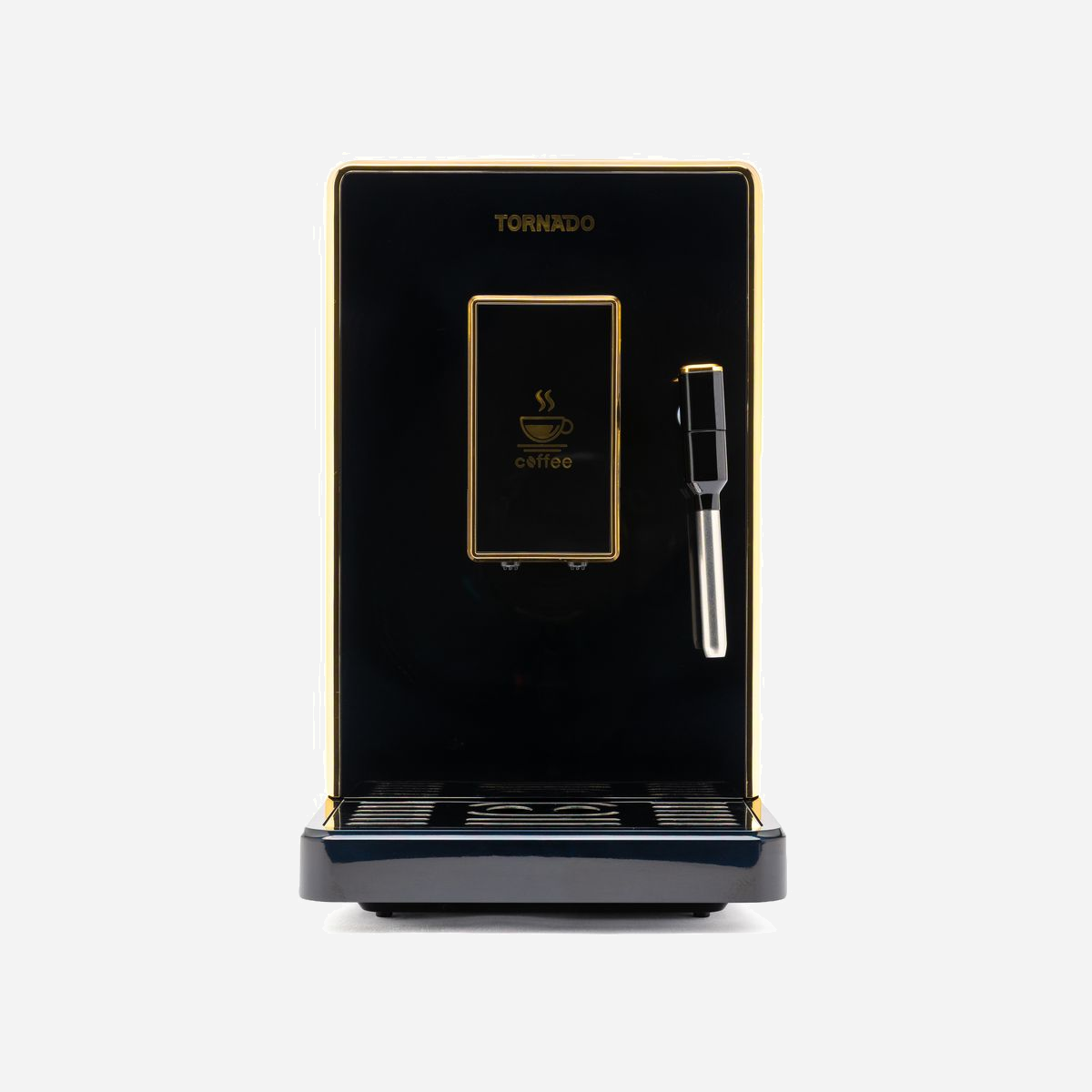Machine à café TORNADO TCM-9008A-GS automatique avec broyeur intégré café en grains réservoir tasse noir - La machine à café TORNADO TCM-9008A-GS transforme votre espace professionnel en véritable bar à café grâce à son système entièrement automatique avec broyeur intégré. Conçue pour répondre aux exigences des environnements B2B, cette machine à expresso compacte offre une solution complète pour satisfaire tous les goûts de vos collaborateurs et clients. Son broyeur intégré garantit une fraîcheur optimale à chaque tasse en moulant les grains à la demande. Le réservoir de 200 g permet de préparer de nombreuses boissons sans rechargement fréquent, idéal pour les bureaux et espaces de réunion. La polyvalence est au rendez-vous avec la préparation d'expresso, americano, cappuccino et latte grâce au mousseur à lait intégré et au système d'eau chaude. L'interface intuitive combine boutons et commandes tactiles avec écran intégré pour une utilisation simple et rapide, même pour les utilisateurs occasionnels. Son format compact (189 x 440 x 319 mm) s'intègre facilement sur un comptoir sans monopoliser l'espace de travail précieux. Fabriquée avec des matériaux durables et certifiée CE et GS mark, cette machine répond aux normes européennes de sécurité et qualité. Son design noir élégant s'adapte à tous les environnements professionnels modernes. La TORNADO TCM-9008A-GS représente un investissement pertinent pour améliorer l'expérience café en entreprise, stimuler la productivité et valoriser l'accueil client, tout en maîtrisant les coûts par rapport aux solutions externes.