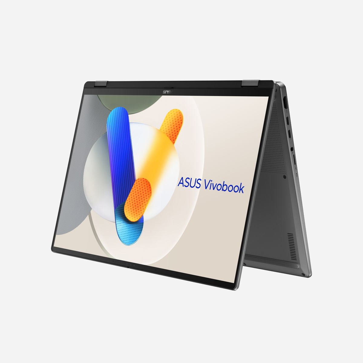 ASUS Vivobook 16 Flip TP3607SA Hybride 2-en-1 Intel Core Ultra 7 256V 16GB LPDDR5x 512GB SSD 16" WUXGA tactile Windows 11 Home gris - L'ASUS Vivobook 16 Flip TP3607SA représente une solution professionnelle polyvalente pour les environnements de travail modernes exigeant mobilité et performance. Ce Copilot+ PC hybride 2-en-1 combine la puissance du processeur Intel Core Ultra 7 256V de dernière génération avec l'intelligence artificielle intégrée, offrant jusqu'à 115 TOPs de performance totale grâce à l'unité NPU Intel AI Boost. Son écran OLED tactile de 16 pouces au format WUXGA (1920 x 1200 pixels) délivre une qualité d'image exceptionnelle avec une couverture colorimétrique DCI-P3 de 95% et un temps de réponse de seulement 0,2 ms. Le format convertible permet une adaptation immédiate aux différents modes de travail : ordinateur portable classique, tablette pour les présentations, ou mode tente pour le partage d'écran. La configuration technique assure une fluidité optimale avec 16 Go de mémoire LPDDR5x-SDRAM et un SSD NVMe de 512 Go sur interface PCI Express 4.0. La carte graphique Intel Arc Graphics 140V garantit des performances graphiques solides pour le traitement multimédia et les applications professionnelles exigeantes. La connectivité avancée inclut le Wi-Fi 7 (802.11be), le Bluetooth 5.4, un port Thunderbolt 4, un port USB-C 3.2 Gen 2 avec DisplayPort alternatif, et un port HDMI 2.1. La caméra Full HD avec panneau de confidentialité et la compatibilité Windows Hello renforcent la sécurité des données professionnelles. Avec son autonomie généreuse (batterie 75 Wh), son poids contenu de 1,8 kg et son clavier rétroéclairé, ce Vivobook 16 Flip s'adresse aux professionnels mobiles recherchant un outil de travail complet, évolutif et compatible avec les dernières innovations en intelligence artificielle sous Windows 11 Home.