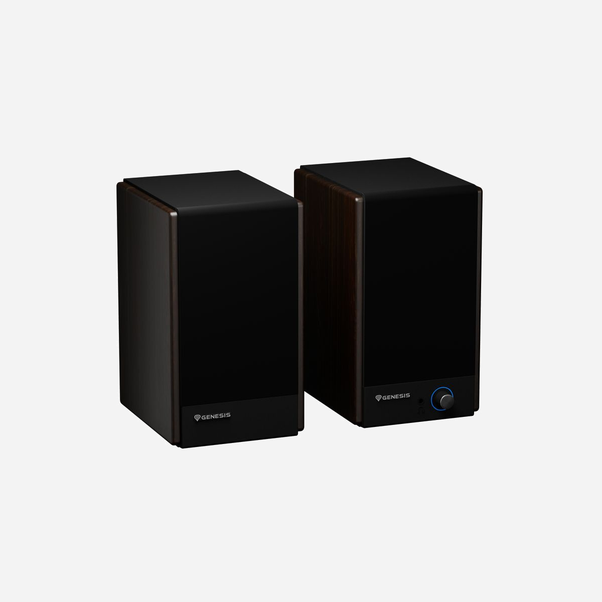 Enceintes GENESIS Arsen 502BT Bronze 2-voies Bluetooth 60W RMS 50-20000Hz stéréo 2.0 avec fil et sans fil - Les enceintes GENESIS Arsen 502BT Bronze offrent une solution audio polyvalente adaptée aux environnements professionnels et personnels. Leur configuration stéréo 2.0 à 2-voies délivre une puissance de 60W RMS, garantissant une restitution sonore équilibrée sur une large bande de fréquences de 50 à 20000 Hz. La double connectivité constitue un atout majeur : connexion Bluetooth 5.3 pour un usage sans fil pratique depuis smartphones, tablettes ou ordinateurs portables, et entrées filaires multiples (2 RCA, 1 optique numérique) pour une intégration flexible dans votre installation existante. Cette polyvalence permet de basculer aisément entre différentes sources audio selon vos besoins. Chaque enceinte intègre un woofer de 10,2 cm et un tweeter de 1,91 cm, assurant une séparation optimale des fréquences pour une clarté vocale et une précision instrumentale appréciables lors de visioconférences, d'écoute musicale ou de sessions multimédia. L'amplificateur intégré simplifie l'installation : branchez et utilisez immédiatement. Le format compact de bureau (150 x 150 x 230 mm) s'intègre discrètement sur un plan de travail ou une étagère sans encombrer l'espace. Le contrôle de volume rotatif et la sortie casque 3,5 mm offrent une utilisation intuitive au quotidien. La commande vocale ajoute une dimension pratique pour les environnements connectés. Avec leur finition bronze élégante et leur alimentation universelle 100-240V, ces enceintes représentent un investissement pertinent pour équiper bureaux, salles de réunion ou espaces de coworking nécessitant une solution audio fiable et évolutive.