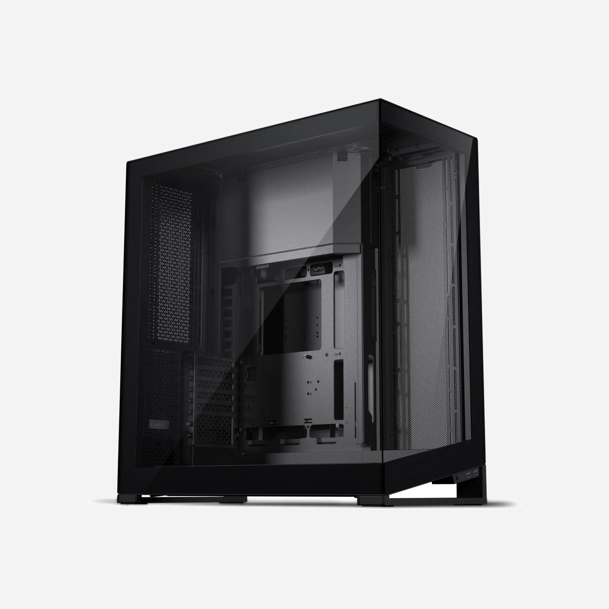Boîtier Phanteks NV9 MKII Full Tower ATX noir ventilateurs 120/140mm alimentation haute 3.5"/2.5" 280x575x615mm - Le Phanteks NV9 MKII s'impose comme une solution de choix pour les professionnels et intégrateurs système exigeants qui recherchent un châssis Full Tower capable d'accueillir les configurations les plus ambitieuses. Ce boîtier noir au design soigné combine robustesse et polyvalence pour répondre aux besoins des stations de travail haute performance, des serveurs de rendu ou des configurations gaming haut de gamme. Sa compatibilité étendue constitue un atout majeur : support des cartes mères EATX, ATX, micro ATX et Mini-ITX, 8 slots d'extension, et capacité d'accueil pour cartes graphiques jusqu'à 49 cm et ventirad CPU jusqu'à 20,5 cm de hauteur. Cette flexibilité permet d'envisager sereinement les évolutions matérielles futures sans contrainte d'espace. Le système de refroidissement se révèle particulièrement performant avec la possibilité d'installer jusqu'à 12 ventilateurs 120 ou 140 mm répartis stratégiquement, ainsi que des radiateurs de watercooling jusqu'à 480 mm. Cette capacité thermique exceptionnelle garantit des températures maîtrisées même sous charge intensive prolongée, critère essentiel pour la fiabilité et la longévité des composants professionnels. La connectique frontale moderne intègre 2 ports USB 3.2 Gen 1 Type-A et 1 port USB Type-C Gen 2x2, facilitant les transferts rapides et la connexion des périphériques actuels. La gestion des câbles optimisée et les 3 emplacements 3.5 pouces plus 6 baies 2.5 pouces offrent une organisation interne propre et des capacités de stockage généreuses. Construction en acier, aluminium et verre trempé, filtres anti-poussière, éclairage RGB contrôlable et garantie constructeur de 5 ans complètent un ensemble pensé pour durer et évoluer avec vos besoins métier.
