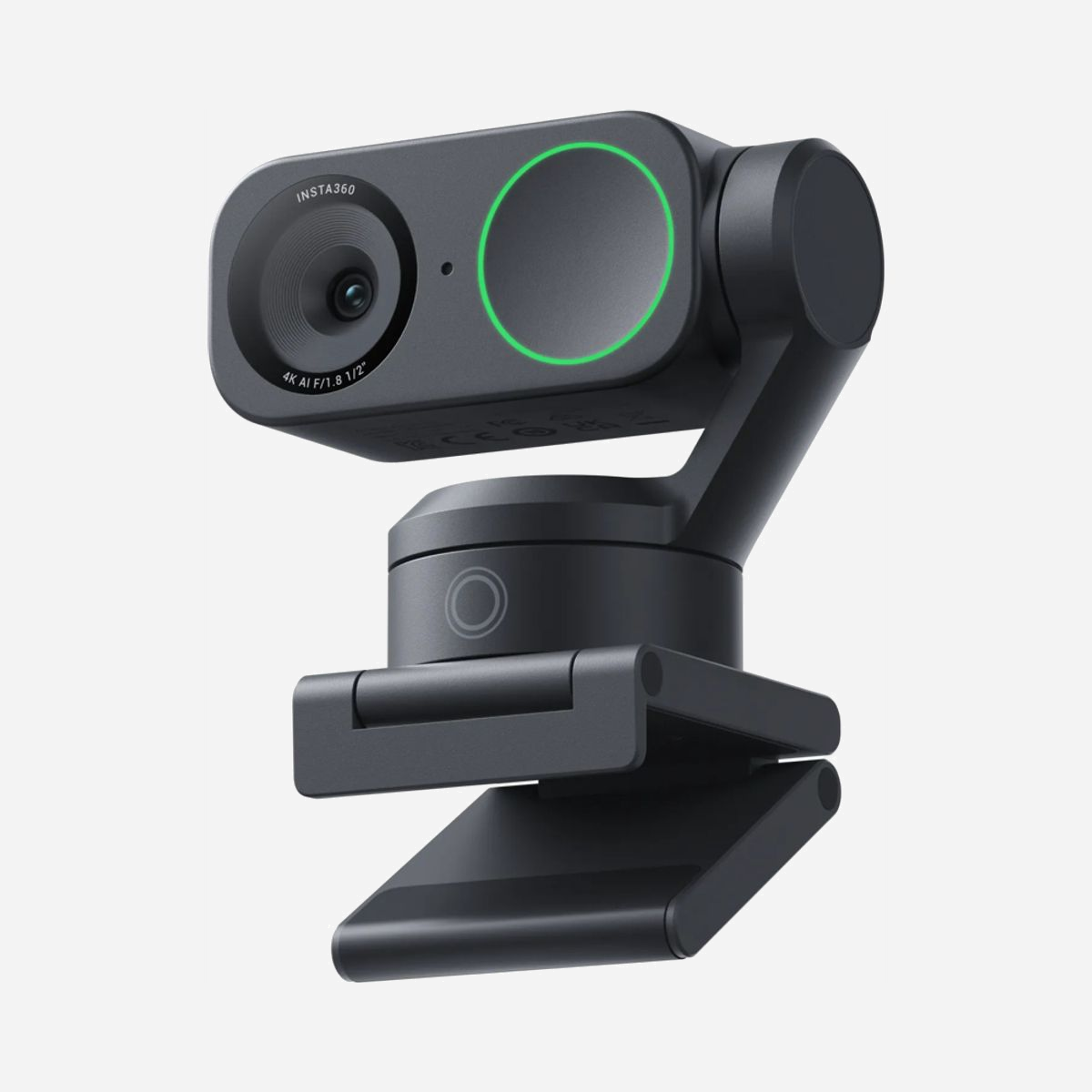 Webcam Insta360 Link 2 4K Ultra HD 3840x2160 60fps USB Type-C avec suivi automatique et montage clip noir - L'Insta360 Link 2 révolutionne vos visioconférences et créations de contenu grâce à une technologie de suivi automatique intelligente et une qualité d'image 4K Ultra HD exceptionnelle. Cette webcam professionnelle capture vos interventions en 3840x2160 pixels à 60 images par seconde, garantissant une fluidité et une netteté remarquables même lors de mouvements rapides. Son système de suivi automatique des visages vous maintient toujours au centre du cadre, idéal pour les présentations dynamiques, les formations en ligne ou les réunions d'équipe. Le zoom numérique 4x et le champ de vision réglable s'adaptent à tous vos besoins, du plan serré au cadrage large pour plusieurs participants. La qualité optique repose sur un capteur 1/2 pouce avec ouverture f/1.8, offrant d'excellentes performances en conditions de faible luminosité. L'autofocus, l'exposition automatique et la correction lumineuse intelligente optimisent chaque image sans intervention manuelle. La réduction de bruit intégrée assure un rendu audio et vidéo professionnel. Conçue pour les environnements professionnels, l'Insta360 Link 2 se fixe facilement sur tout écran via son système de montage clip et s'installe sur trépied grâce au filetage standard 1/4 pouce. La fonction caméra pour la vie privée permet de protéger votre intimité en abaissant l'objectif. Compatible Windows 10/11 et macOS à partir de High Sierra, cette webcam USB Type-C plug-and-play fonctionne avec toutes les principales plateformes de visioconférence. Avec ses 255 grammes et son design compact noir, elle s'intègre discrètement dans tout environnement de travail moderne.