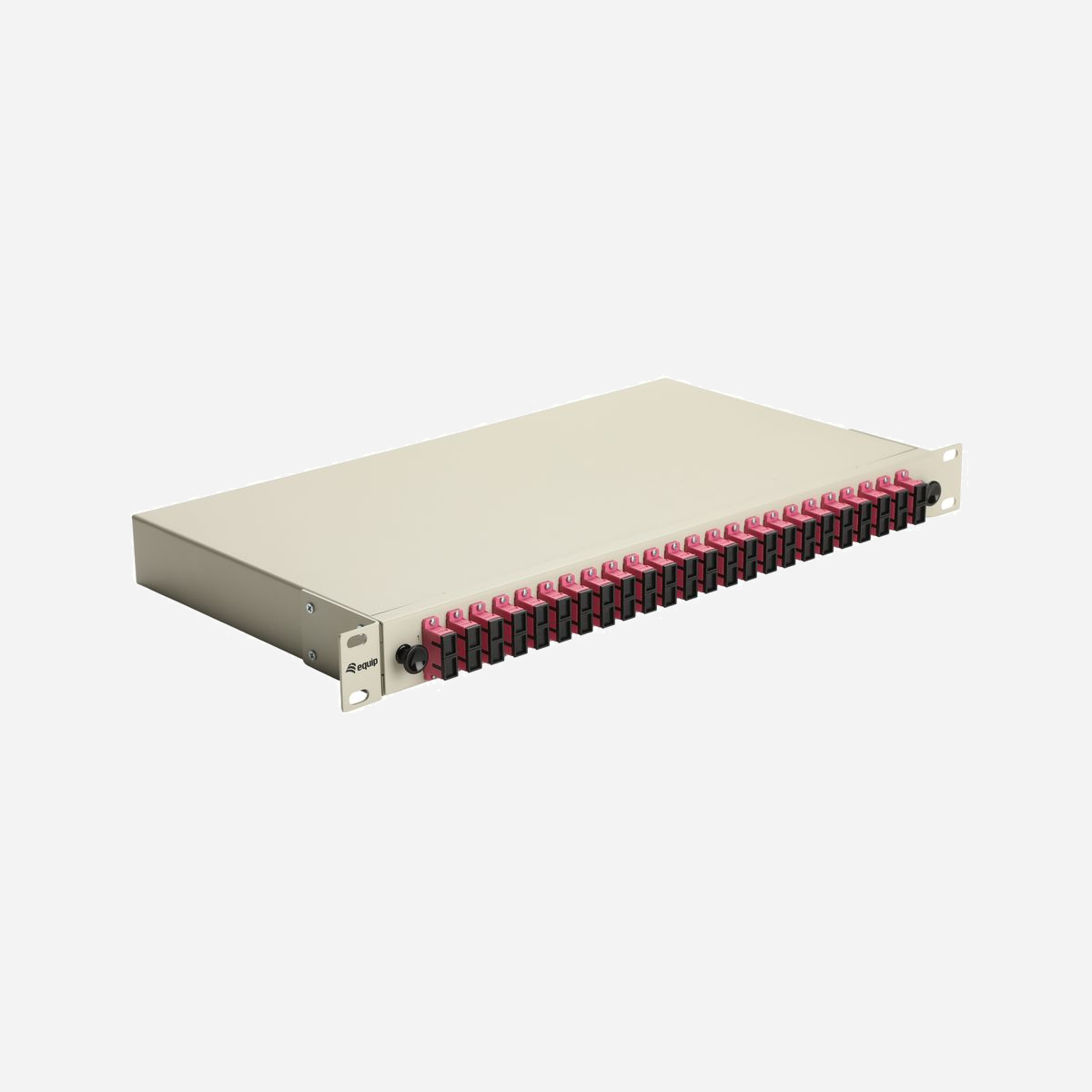 Baie de brassage fibre optique Equip 337315 1U 19" connecteurs SC OM4 multimode gris 485x43.5x240mm - Equip 337315. Connecteur de fibre optique: SC, Type de fibre optique: OM4. Montage: Montage de rack, Capacité du rack: 1U, Couleur du produit: Gris. Certificats de conformité: RoHS. Largeur: 485 mm, Hauteur: 43,5 mm, Profondeur: 240 mm. Largeur du colis: 510 mm, Profondeur du colis: 280 mm, Hauteur du colis: 55 mm