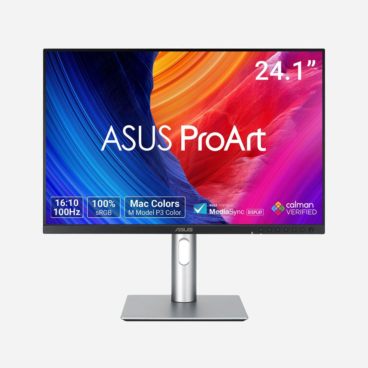 Écran ASUS ProArt PA248QFV 24.1" WUXGA 1920x1200 LCD 16:10 5ms USB 3.2 Hub réglable hauteur argent - L'ASUS ProArt PA248QFV 24.1" s'impose comme la solution d'affichage professionnelle idéale pour les environnements de travail exigeants. Conçu pour les créatifs, designers et professionnels de l'image, cet écran au format 16:10 offre une surface de travail verticale étendue particulièrement appréciée pour le traitement de documents, la retouche photo et le montage vidéo. Sa dalle IPS WUXGA 1920x1200 pixels délivre une fidélité colorimétrique exceptionnelle avec une couverture sRGB à 100%, garantissant une reproduction chromatique précise indispensable aux métiers de la création. La certification HDR10 et la luminosité de 350 cd/m² assurent un rendu optimal dans tous les environnements de travail. L'ergonomie pensée pour un usage intensif se traduit par un réglage complet : hauteur ajustable sur 13 cm, pivot à 90 degrés pour un usage portrait, inclinaison et rotation. Le support robuste et le montage VESA 100x100 mm offrent une flexibilité d'installation totale. La connectivité professionnelle intègre un hub USB 3.2 Gen 1 avec 4 ports en aval, transformant l'écran en véritable station de travail. Les entrées HDMI 2.1 et DisplayPort 1.2 garantissent une compatibilité universelle avec tous les équipements informatiques. La technologie sans scintillement et le taux de rafraîchissement de 100 Hz préservent le confort visuel lors des longues sessions de travail. Les haut-parleurs stéréo intégrés de 4W complètent un équipement pensé pour la productivité. Un investissement durable pour les professionnels recherchant précision, confort et polyvalence au quotidien.