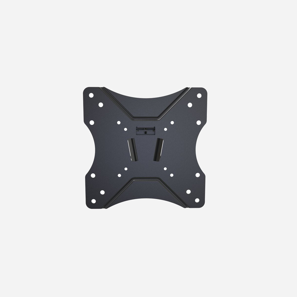 Support mural TV Vision VFM-W2X2TV2 14-42 pouces inclinable -12°/+3° VESA 75x75-200x200mm charge 25kg noir - Le support mural Vision VFM-W2X2TV2 offre une solution de fixation robuste et polyvalente pour les écrans de 14 à 42 pouces en environnement professionnel. Conçu en acier de qualité, ce support garantit une installation sécurisée pour des écrans jusqu'à 25 kg, répondant ainsi aux besoins des salles de réunion, espaces d'accueil, postes de travail ou zones de signalétique digitale. Sa compatibilité étendue avec les normes VESA (75x75, 100x100, 200x100, 200x200 mm) assure une installation simple sur la majorité des écrans du marché, qu'il s'agisse de moniteurs d'ordinateur ou de téléviseurs professionnels. L'angle d'inclinaison réglable de -12° à +3° permet d'optimiser la visibilité selon la hauteur de montage et la position des utilisateurs, réduisant ainsi les reflets et améliorant le confort visuel. Avec une profondeur de seulement 35 mm, ce support mural libère un espace précieux tout en maintenant l'écran proche du mur pour un rendu esthétique épuré. La fonction anti-vol intégrée sécurise l'installation dans les espaces publics ou partagés, un atout essentiel pour les environnements professionnels. Le kit de montage complet inclut 28 vis adaptées aux différentes configurations, facilitant l'installation par vos équipes techniques. Son poids contenu de 830 g simplifie la manipulation lors du montage. La finition noire s'intègre discrètement dans tout environnement professionnel. Ce support Vision représente un investissement durable pour optimiser l'agencement de vos espaces de travail et améliorer l'ergonomie de vos installations d'affichage.