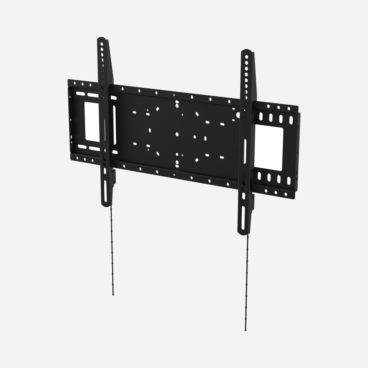Support mural Vision VFM-W6X4 pour écran plat 37-75" VESA 600x400mm charge max 100kg profondeur 30mm noir - Le support mural Vision VFM-W6X4 s'impose comme la solution de fixation professionnelle pour vos écrans plats de 37 à 75 pouces en environnement B2B. Conçu par les ingénieurs Vision pour répondre aux exigences des installateurs audiovisuels, ce support allie robustesse industrielle et facilité de mise en œuvre. Sa structure en tôle d'acier renforcée supporte une charge maximale de 100 kg, garantissant la sécurité même pour les écrans interactifs les plus lourds. Compatible avec toutes les normes VESA jusqu'à 600x400 mm, il s'adapte à la majorité des écrans professionnels du marché. L'installation est optimisée grâce aux trous oblongs permettant l'ajustement après fixation murale, un gain de temps précieux lors du déploiement. Le système d'enclenchement sécurisé maintient fermement l'écran tout en facilitant son retrait si nécessaire via les tiges de déverrouillage. Avec seulement 30 mm de profondeur, ce support ultra-plat respecte les normes ADA et offre une intégration discrète dans vos espaces de réunion, salles de formation ou zones d'accueil. Cette proximité murale réduit les risques d'accrochage et optimise l'esthétique de votre installation. La modularité constitue un atout majeur : possibilité de montage côte à côte pour configurations double écran, points de fixation VESA 100x100 mm pour lecteurs multimédias dissimulés, compatibilité avec accessoires optionnels comme l'assemblage rotatif portrait-paysage, l'étagère latérale pour ordinateur portable ou l'étagère de vidéoconférence accueillant caméras et équipements Logitech, Yamaha ou Barco. Livré avec tous les boulons nécessaires (M5, M6, M8), le VFM-W6X4 garantit une installation complète sans commande complémentaire. Un choix rationnel pour équiper durablement vos infrastructures professionnelles.