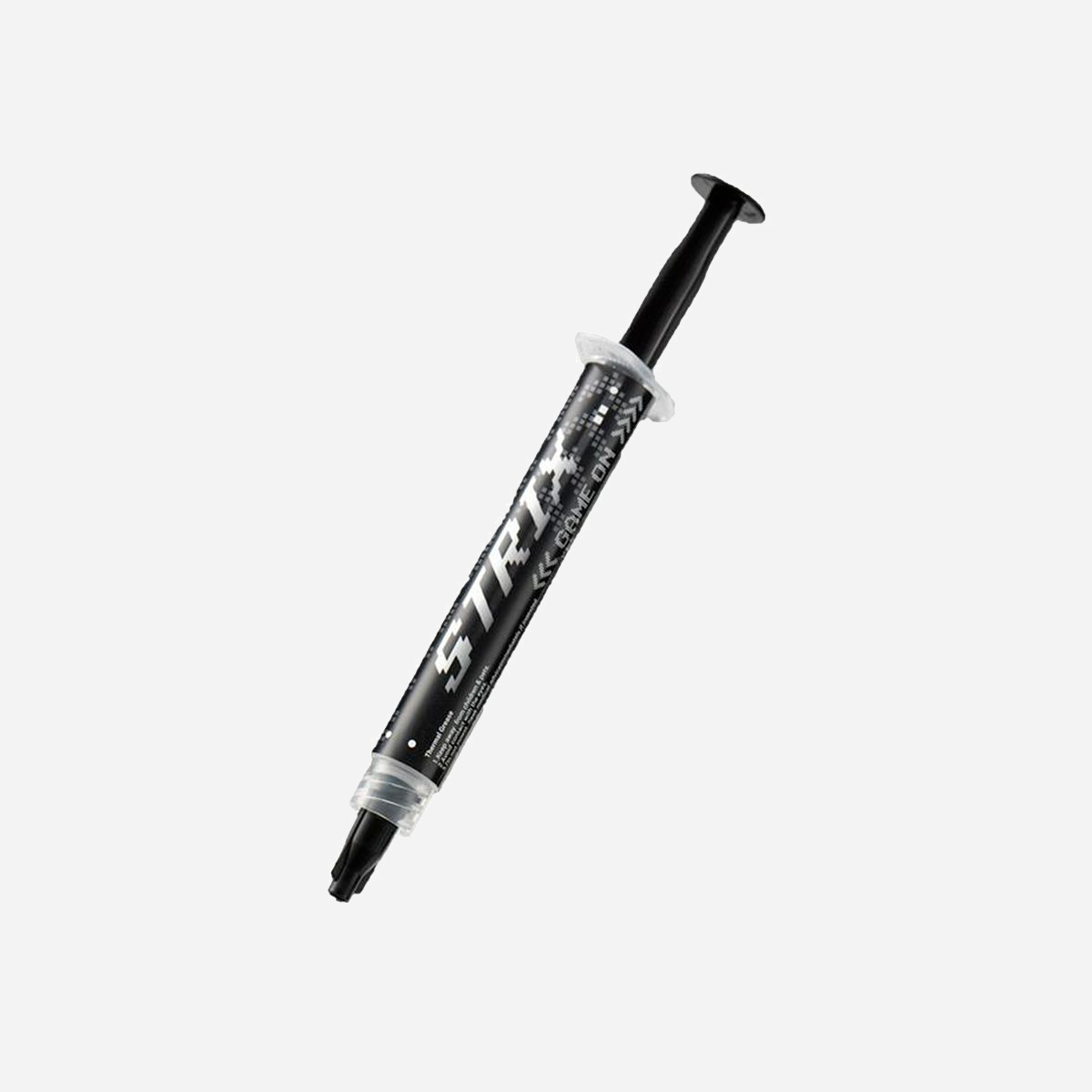 Pâte thermique ASUS ROG STRIX RG-05 3g densité 2.8g/cm³ grise pour dissipateurs thermiques de processeur - La pâte thermique ASUS ROG STRIX RG-05 constitue une solution professionnelle pour optimiser le transfert thermique entre votre processeur et son dissipateur. Conçue par ASUS pour répondre aux exigences des configurations gaming et workstation, cette pâte de 3 grammes offre des performances thermiques fiables pour maintenir vos composants à température optimale. Avec une densité de 2,8 g/cm³ et une viscosité de 350 Pa-S, la RG-05 assure une application homogène et une couverture uniforme de la surface du processeur. Cette consistance permet un étalement précis sans bulles d'air, garantissant un contact optimal entre les surfaces métalliques. La quantité de 3 grammes permet plusieurs applications, idéale pour les montages successifs ou les maintenances régulières de votre parc informatique. Cette pâte thermique s'adresse aux intégrateurs système, aux services informatiques et aux professionnels qui assemblent ou maintiennent des configurations exigeantes. Elle convient particulièrement lors du remplacement d'un dissipateur, de l'upgrade d'un processeur ou de la maintenance préventive de stations de travail et serveurs. Son application améliore la dissipation thermique, contribuant ainsi à la stabilité système et à la longévité des composants. La référence 90RC01C0-B0EAY0 s'intègre naturellement dans l'écosystème ROG STRIX, tout en restant compatible avec l'ensemble des processeurs et dissipateurs du marché. Un choix technique rationnel pour vos projets d'intégration et de maintenance informatique professionnelle.
