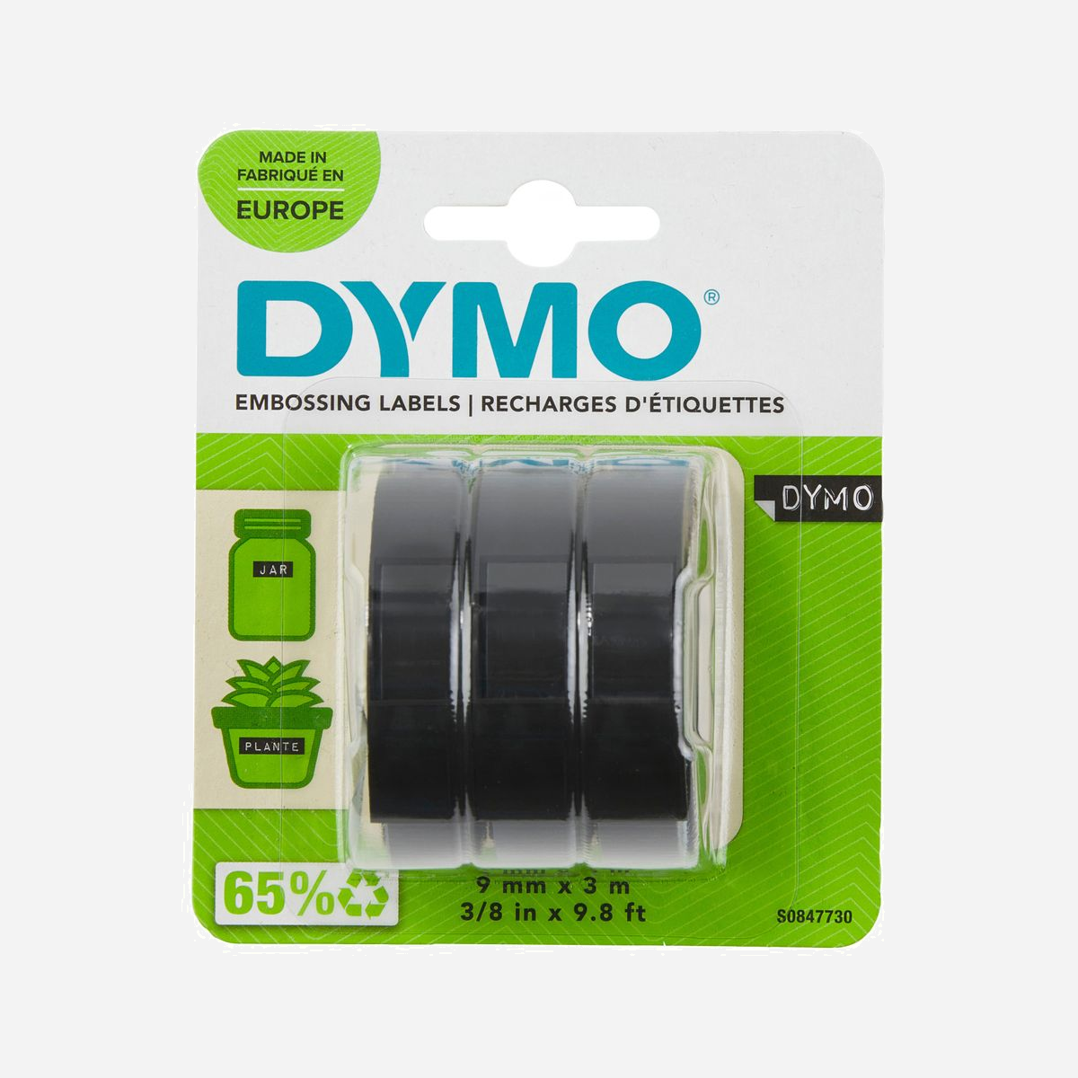 DYMO Rubans de Marquage 3D S0847730 9mm x 3m vinyle noir impression blanche relief lot de 3 étiquettes - Les rubans de marquage 3D DYMO S0847730 offrent une solution d'étiquetage professionnelle et durable pour tous vos besoins d'identification et d'organisation en entreprise. Ce lot de 3 rubans en vinyle de 9 mm de largeur et 3 mètres de longueur garantit un marquage visible et résistant dans le temps. L'impression blanche en relief sur fond noir crée un contraste optimal pour une lecture immédiate, même à distance. L'effet tridimensionnel caractéristique de ces étiquettes apporte une finition professionnelle à vos installations, que ce soit pour identifier des câbles, des équipements informatiques, des dossiers ou des espaces de stockage. La technologie vinyle assure une adhérence fiable sur pratiquement toutes les surfaces lisses et propres : plastique, métal, bois ou verre. Ces rubans s'adaptent aussi bien aux environnements intérieurs que extérieurs, résistant aux conditions d'utilisation quotidiennes sans se décolorer ni se détériorer. Un avantage majeur : le retrait propre sans résidu collant. Vous pouvez réorganiser vos espaces et modifier vos étiquettes sans laisser de traces disgracieuses sur vos équipements. La résistance à la déchirure garantit une longévité optimale de votre marquage. Idéales pour les services informatiques, les ateliers, les entrepôts ou les bureaux, ces étiquettes DYMO répondent aux exigences professionnelles de traçabilité et d'organisation. Le format 9 mm convient parfaitement au marquage de câbles réseau, de périphériques et de petits équipements. Fabriquées en Belgique, ces étiquettes DYMO représentent un investissement rentable pour maintenir un environnement de travail organisé et clairement identifié.
