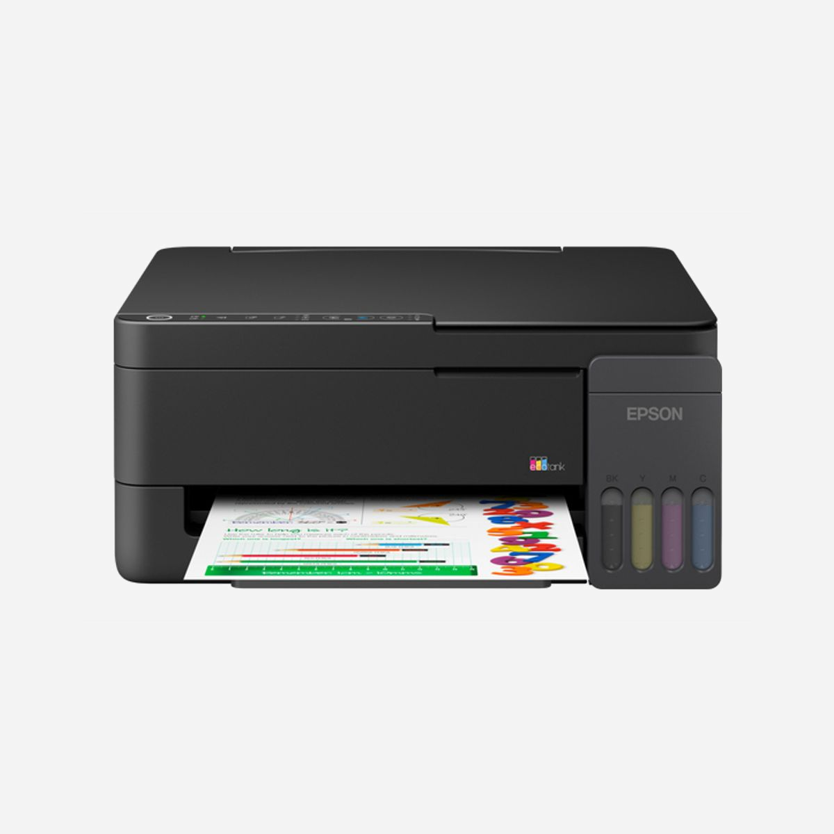 Imprimante multifonction Epson EcoTank L3310 jet d'encre A4 couleur 5760x1440 DPI 33ppm WiFi avec réservoirs rechargeables - L'Epson EcoTank L3310 révolutionne l'approche de l'impression professionnelle grâce à son système de réservoirs d'encre rechargeables. Fini les cartouches coûteuses : cette multifonction jet d'encre offre une autonomie exceptionnelle avec jusqu'à 8300 pages en noir et 6500 pages en couleur dès l'achat, réduisant drastiquement vos coûts d'exploitation. Conçue pour les environnements domestiques et professionnels exigeants, cette imprimante 3-en-1 combine impression, copie et numérisation couleur dans un format compact. Sa résolution maximale de 5760 x 1440 DPI garantit des documents nets et des visuels éclatants, tandis que sa vitesse d'impression atteint 33 ppm en noir et 15 ppm en couleur pour maintenir votre productivité. La connectivité WiFi et Wi-Fi Direct facilite le partage en réseau et l'impression depuis n'importe quel poste de travail. Compatible avec Apple AirPrint, Google Cloud Print et Epson Smart Panel, elle s'intègre parfaitement dans votre écosystème mobile et permet l'impression directe depuis smartphones et tablettes. Son bac d'alimentation de 100 feuilles et sa polyvalence (papier ordinaire, photo, enveloppes, formats A4 à A6) en font un outil adapté à tous vos besoins quotidiens. Le scanner à plat avec résolution optique de 600 x 1200 DPI assure des numérisations précises dans de multiples formats. Économe en énergie avec seulement 12W en impression et certifiée Energy Star, l'EcoTank L3310 représente un investissement intelligent pour réduire simultanément vos dépenses d'impression et votre empreinte environnementale.