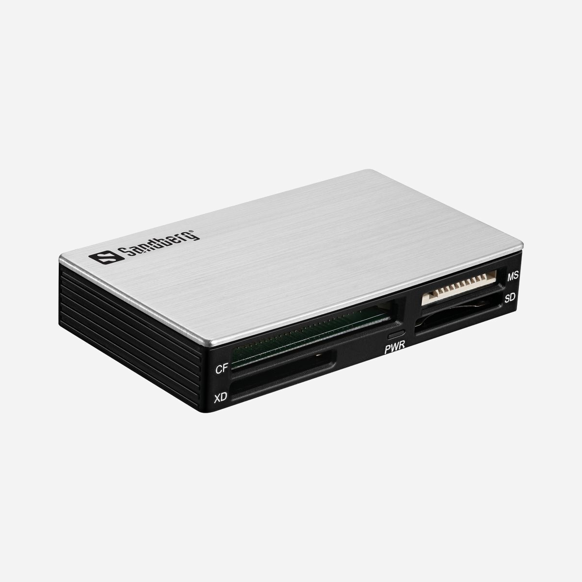 Lecteur de cartes Sandberg USB 3.0 Multi Card Reader CF/MMC/MS/SD interface USB 3.2 Gen 1 Type-A noir et argent - Le Sandberg USB 3.0 Multi Card Reader référence 133-73 constitue la solution universelle pour tous vos besoins de lecture et transfert de cartes mémoire en environnement professionnel. Cet appareil compact répond aux exigences des photographes, vidéastes, services informatiques et bureaux d'études qui manipulent quotidiennement différents formats de stockage. Avec sa compatibilité étendue couvrant plus de 30 formats de cartes (SD, SDHC, SDXC, MicroSD, CompactFlash CF Type I et II, Memory Stick, MMC, xD et bien d'autres), ce lecteur élimine le besoin de posséder plusieurs appareils. Vous centralisez ainsi la gestion de vos supports mémoire issus d'appareils photo, caméras, smartphones ou équipements industriels sur un seul périphérique fiable. L'interface USB 3.2 Gen 1 Type-A offre un taux de transfert théorique de 5000 Mbit/s, permettant de décharger rapidement vos fichiers volumineux (photos RAW, vidéos 4K, données techniques). Le gain de temps est significatif lors des sauvegardes quotidiennes ou des archivages de projets. Son format compact (85 x 50 x 15 mm pour seulement 46 g) et son câble intégré de 50 cm facilitent le transport et l'utilisation nomade. Le boîtier bicolore noir et argent s'intègre discrètement dans tout environnement de travail. Compatible avec l'ensemble des systèmes Windows (de XP à Windows 10) et macOS, ce lecteur Sandberg s'installe sans pilote supplémentaire et fonctionne par simple connexion USB. Certifié RoHS, il répond aux normes environnementales européennes. Un investissement rationnel pour sécuriser et accélérer vos flux de données au quotidien.