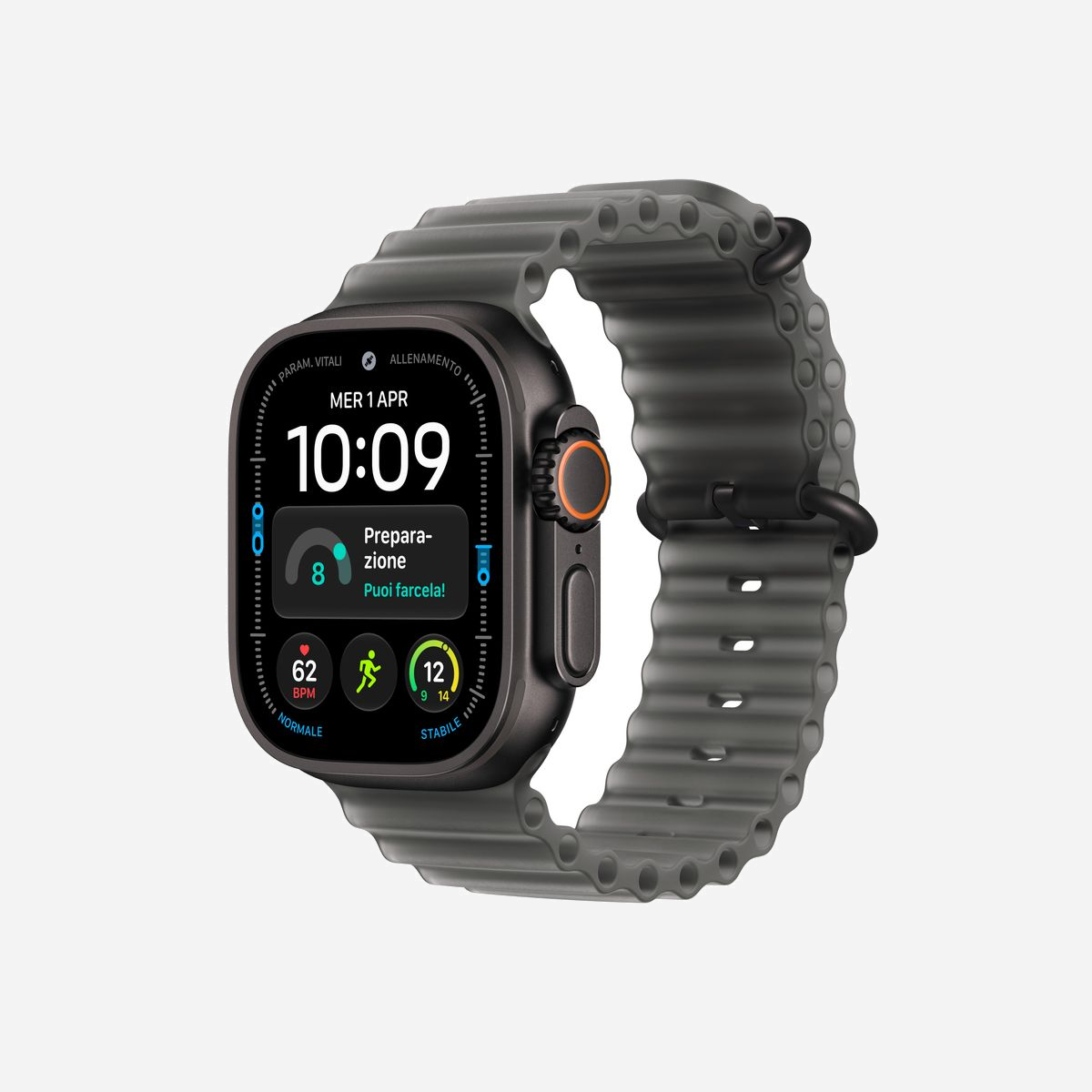 Montre connectée Apple Watch Ultra 4 OLED 49mm 422x514 pixels écran tactile 5G WiFi GPS satellite noir - L'Apple Watch Ultra 4 incarne l'excellence technologique pour les professionnels exigeants et les passionnés d'activités outdoor. Conçue en titane noir avec un verre saphir ultra-résistant et certifiée MIL-STD-810H, cette montre connectée de 49mm allie robustesse exceptionnelle et élégance professionnelle. Son écran OLED Retina de 422x514 pixels offre une lisibilité remarquable avec une luminosité pouvant atteindre 3000 cd/m², parfaitement visible en plein soleil, tout en descendant à 1 cd/m² pour un confort nocturne optimal. L'écran toujours actif avec taux de rafraîchissement adaptatif garantit une consultation permanente des informations essentielles. Équipée du processeur Apple S11 et de 64 Go de mémoire, l'Ultra 4 intègre la connectivité 5G, le WiFi et le GPS multi-constellation (GPS, Galileo, BeiDou, QZSS) pour un positionnement précis en toutes circonstances. L'autonomie exceptionnelle atteint 50 heures en usage normal et jusqu'à 84 heures en mode économie d'énergie, idéale pour les expéditions prolongées. Cette smartwatch excelle dans le suivi santé professionnel avec capteurs de fréquence cardiaque électrique et optique, oxymètre de pouls, détection de l'apnée du sommeil, capteur de température cutanée et surveillance de l'hypertension. Les fonctions de sécurité incluent la détection de chute, de collision et l'alerte SOS. Étanche jusqu'à 100 mètres avec jauge de profondeur et capteur de température de l'eau, elle accompagne plongée, natation et sports nautiques. Compatible avec iPhone 11 ou ultérieur sous iOS 27, elle intègre Apple Intelligence et watchOS 27 pour une expérience utilisateur optimale.
