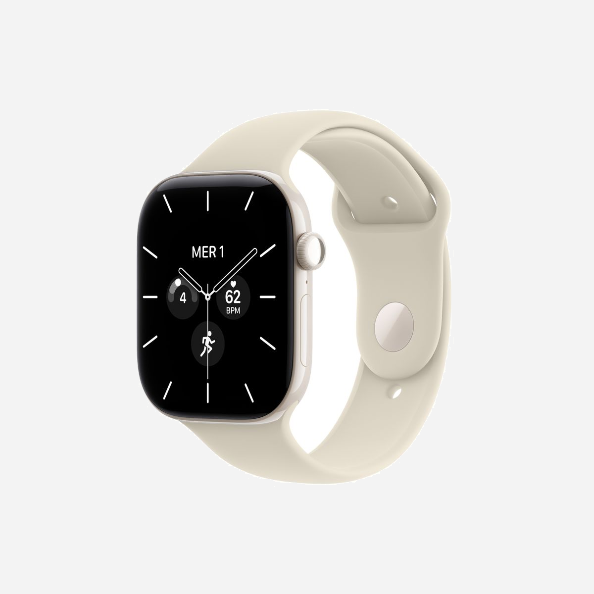 Montre connectée Apple Watch Series 12 OLED 46mm 416x496 pixels écran tactile 5G WiFi GPS satellite blanc - L'Apple Watch Series 12 représente une avancée majeure dans l'univers des montres connectées professionnelles. Avec son boîtier en vitrocéramique blanc de 46 mm et son écran OLED Retina toujours actif, elle offre une lisibilité exceptionnelle grâce à une luminosité ajustable de 1 à 2000 cd/m² et une résolution de 416 x 496 pixels. Conçue pour les environnements exigeants, cette montre certifiée IP6X résiste à la poussière et à l'eau jusqu'à 50 mètres de profondeur. Son verre saphir garantit une protection optimale contre les rayures quotidiennes. Le processeur Apple S11 bicœur associé à 64 Go de mémoire flash assure une fluidité remarquable sous watchOS 27. La connectivité 5G intégrée permet de rester joignable même sans smartphone à proximité, complétée par le WiFi 4, le Bluetooth 5.3 et le GPS multi-constellation (GPS, GLONASS, Galileo, BeiDou, QZSS) pour un positionnement précis en toutes circonstances. Sur le plan santé, l'Apple Watch Series 12 se distingue par ses capteurs avancés : surveillance cardiaque électrique et optique, oxymètre de pouls, détection de l'apnée du sommeil, notifications d'hypertension et de rythme irrégulier, capteur de température cutanée. Le suivi d'activité couvre plus de 25 sports avec analyse des dynamiques de course et coaching virtuel. L'autonomie atteint 24 heures en usage standard et jusqu'à 38 heures en mode économie d'énergie, avec recharge rapide sans fil. Les fonctions de sécurité incluent la détection de chute, de collision et l'alerte SOS. Compatible exclusivement avec iOS, elle s'intègre parfaitement dans l'écosystème Apple professionnel.
