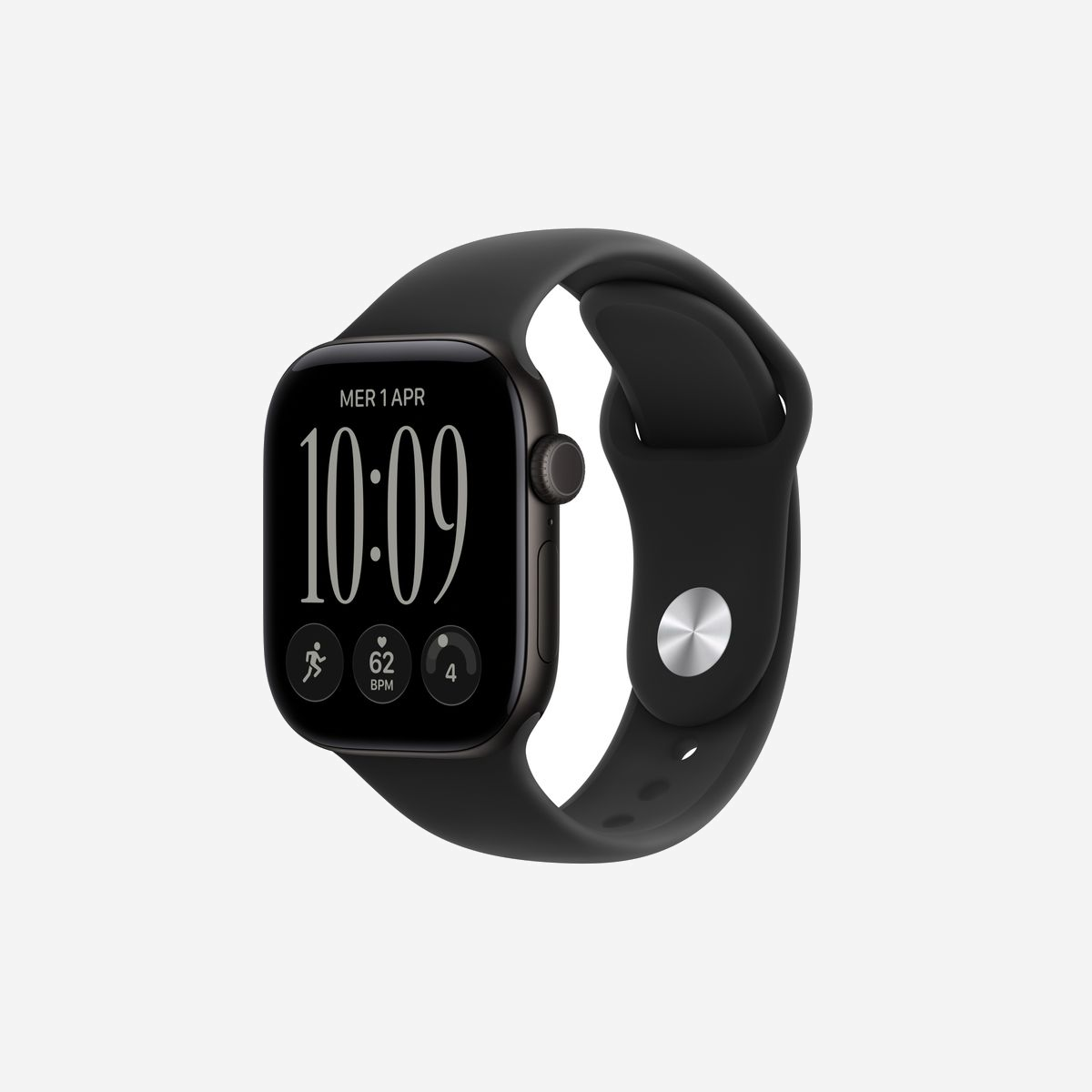 Montre connectée Apple Watch Series 12 OLED 42mm 374x446 pixels écran tactile 5G WiFi GPS satellite noir - L'Apple Watch Series 12 incarne l'excellence technologique au service de votre santé et de votre productivité quotidienne. Conçue pour les professionnels exigeants et les utilisateurs soucieux de leur bien-être, cette montre connectée 5G transforme la gestion de votre activité physique et de vos données de santé en une expérience fluide et intelligente. Son écran OLED Retina de 42mm offre une lisibilité exceptionnelle avec une luminosité adaptative de 1 à 2000 cd/m², garantissant une parfaite visibilité en toutes circonstances. La technologie Always-On avec taux de rafraîchissement variable dès 1 Hz optimise l'autonomie tout en maintenant l'information accessible en permanence. Le verre Ceramic Shield 2 assure une protection renforcée contre les chocs du quotidien. Équipée du processeur Apple S11 et de l'Apple Neural Engine à 4 cœurs, cette Series 12 intègre Apple Intelligence pour une expérience utilisateur personnalisée et anticipative. La connectivité 5G, WiFi 4 et Bluetooth 5.3 garantit une synchronisation instantanée avec votre iPhone et vos accessoires professionnels. La dimension santé atteint un niveau inédit avec la détection de l'apnée du sommeil, les notifications d'hypertension, le suivi avancé du cycle menstruel avec estimation de la fenêtre de fertilité, l'ECG, l'oxymètre de pouls et le capteur de température cutanée. Le système Health Sensing analyse en continu vos constantes vitales pour vous alerter en cas d'anomalie. Certifiée IP6X et étanche jusqu'à 50 mètres, elle accompagne toutes vos activités sportives avec des métriques avancées pour plus de 30 disciplines. L'autonomie de 24 heures en usage standard, extensible à 38 heures en mode économie d'énergie, assure une utilisation sereine. La recharge rapide sans fil facilite la gestion quotidienne. Avec watchOS 27 et 64 Go de mémoire, cette montre connectée s'impose comme l'outil indispensable pour piloter votre santé, votre activité physique et rester connecté en toute circonstance.