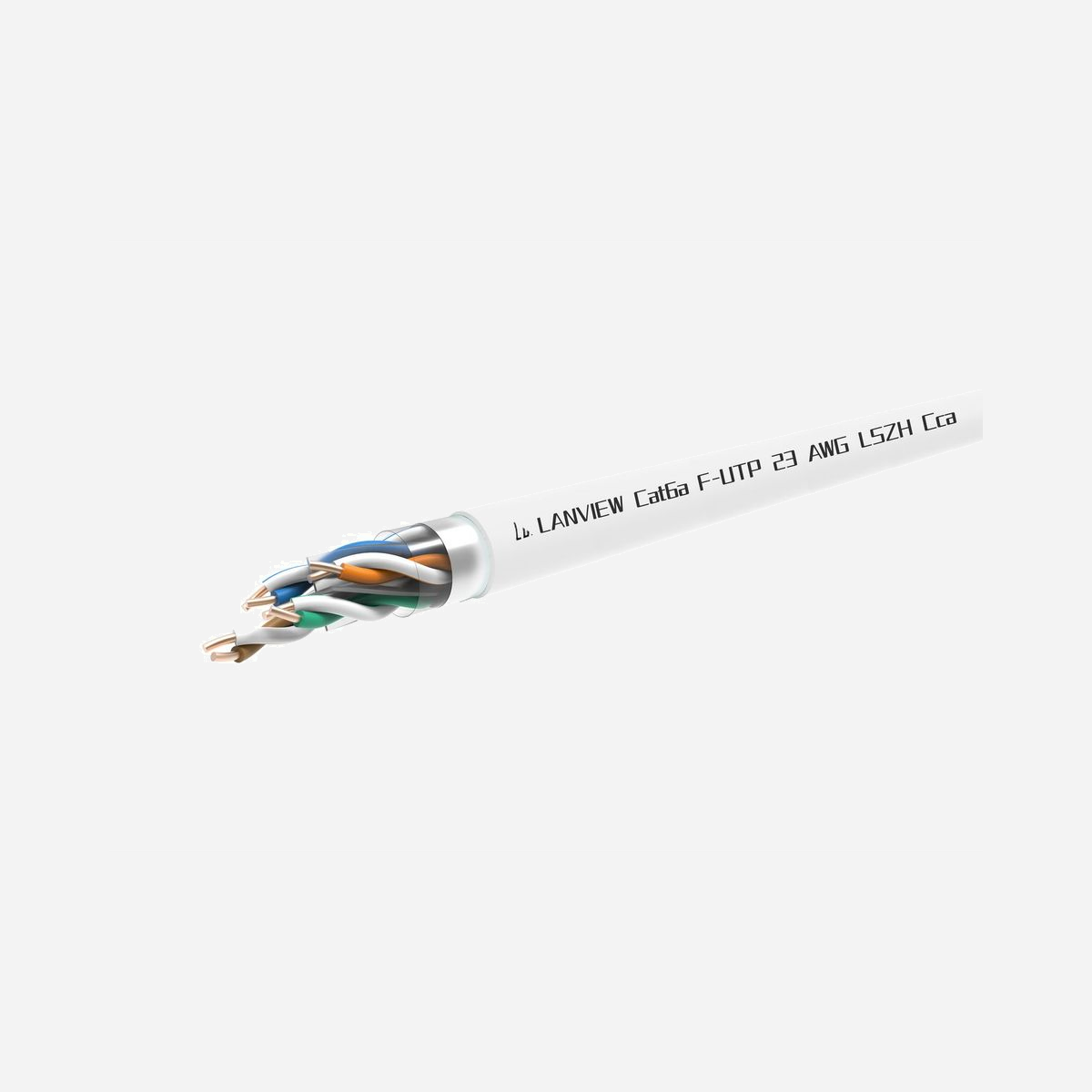 Câble réseau Lanview LVN122164 Cat6a F/UTP 305m blanc LSZH 4x2 conducteurs PE pour haute vitesse - Le câble réseau Lanview LVN122164 Cat6a F/UTP représente la solution professionnelle pour vos infrastructures réseau exigeantes. Conditionné en bobine de 305 mètres, ce câble blanc répond aux besoins des installateurs et intégrateurs qui recherchent performance et conformité normative. Conçu selon les standards internationaux ISO/IEC 11801, EIA/TIA 568B et EN50173-2, ce câble Cat6a garantit des débits jusqu'à 10 Gbit/s sur une bande passante de 500 MHz. Il supporte nativement la technologie 10GBase-T, indispensable pour les réseaux d'entreprise modernes, les datacenters et les environnements où le trafic de données est intensif. Sa construction en 4x2 conducteurs cuivre solides AWG23 isolés en PE assure une transmission stable et fiable. Le blindage F/UTP offre une protection efficace contre les interférences électromagnétiques, particulièrement appréciable dans les environnements industriels bruyants ou les chemins de câbles saturés. Le revêtement LSZH constitue un atout majeur pour la sécurité : en cas d'incendie, ce matériau classe Cca émet peu de fumée et aucun gaz halogène toxique, répondant ainsi aux exigences strictes des bâtiments recevant du public et des installations sensibles. La bobine de 305 mètres permet une installation flexible et économique, réduisant les chutes et optimisant vos chantiers de câblage structuré. Certifié ETL et conforme aux normes ANSI/TIA-568.2-D, ce câble Lanview garantit une infrastructure réseau pérenne et évolutive pour accompagner la croissance de vos besoins en bande passante.