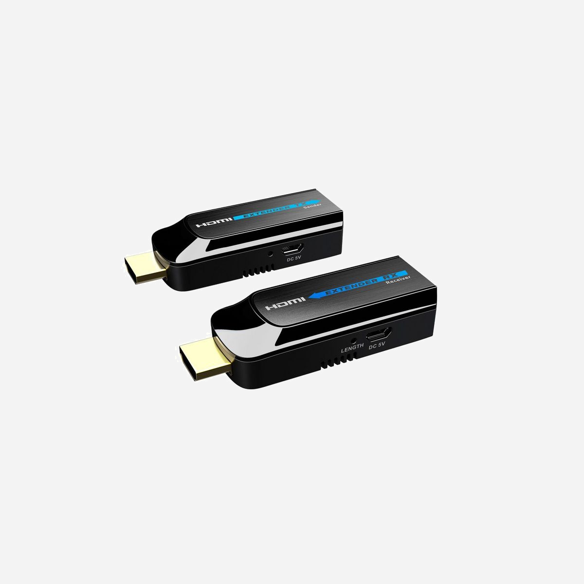Extendeur HDMI Vivolink VLHDMIEXTDGL50 50m sur câble CAT6a 1080p@60Hz avec PoC émetteur-récepteur noir - L'extendeur HDMI Vivolink VLHDMIEXTDGL50 constitue une solution économique et performante pour étendre vos signaux vidéo jusqu'à 50 mètres via un simple câble réseau CAT6a. Idéal pour les environnements professionnels, commerces et installations privées, ce système point à point transmet des images Full HD 1080p à 60Hz avec une qualité optimale. Son principal atout réside dans sa technologie PoC (Power over Cable) qui permet d'alimenter le récepteur directement depuis l'émetteur via le câble réseau, éliminant ainsi le besoin d'une prise électrique supplémentaire côté écran. Cette caractéristique simplifie considérablement l'installation, notamment dans les espaces où l'accès à l'alimentation est limité. Le format ultra-compact en dongle (71,35 x 25,9 x 11,05 mm pour seulement 10g par unité) garantit une intégration discrète derrière vos écrans et sources vidéo. Compatible HDMI 1.4 et HDCP 1.2, l'extendeur assure la transmission sécurisée de contenus protégés, essentiel pour la diffusion de médias professionnels. Les cas d'usage sont multiples : affichage dynamique en magasin, signalétique numérique en entreprise, extension de postes de travail, salles de réunion ou installations audiovisuelles domestiques. La transmission sur câble CAT6a offre une alternative économique au câblage HDMI longue distance tout en maintenant une excellente fiabilité. Fourni avec les câbles d'alimentation USB nécessaires et un manuel d'utilisation, ce kit émetteur-récepteur se déploie rapidement sans compétences techniques particulières. Sa conception en ABS noir s'intègre naturellement dans tout environnement professionnel.